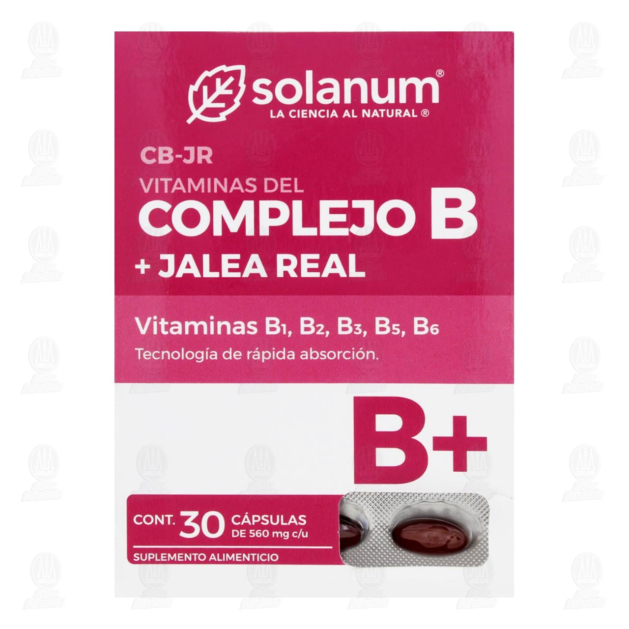 Complejo B Solanum, 30 C&aacute;psulas. image number 1