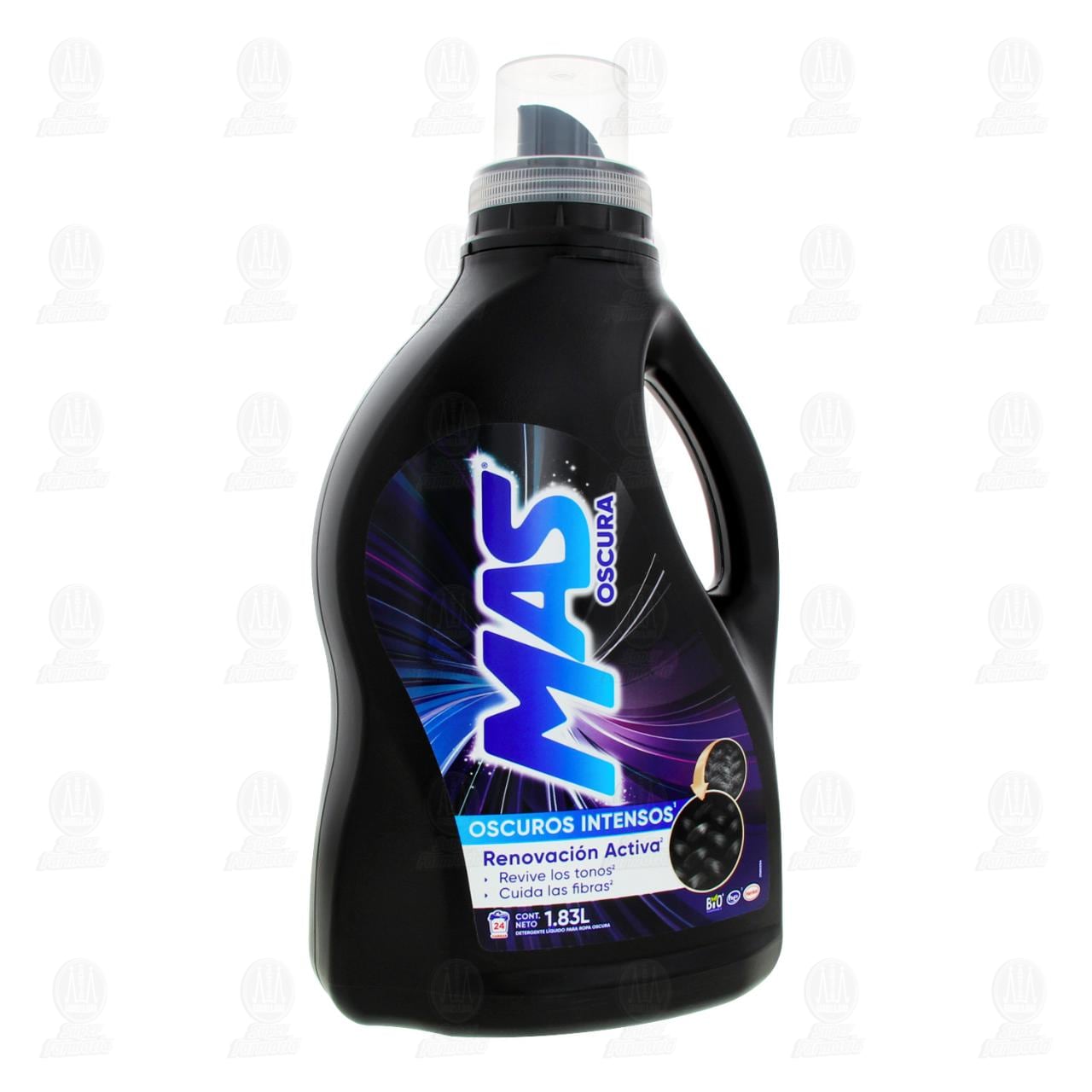 Detergente Líquido MAS Color Oscuros Intensos, 1.83 l. image number 0