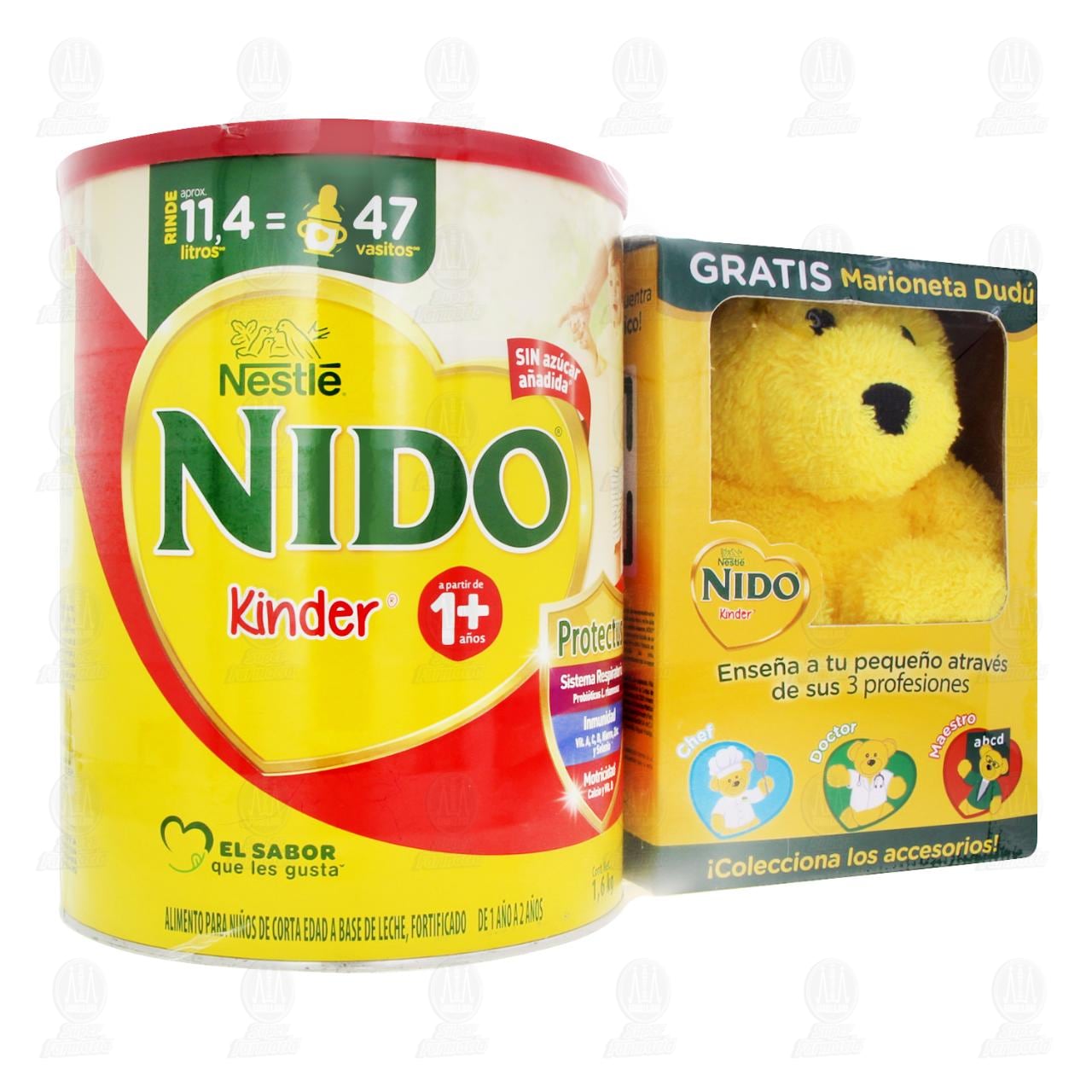 Imagen para Alimento para Niños Nido Kinder (A Partir de 1 Año) + Marioneta Dudú, 2 pzas.