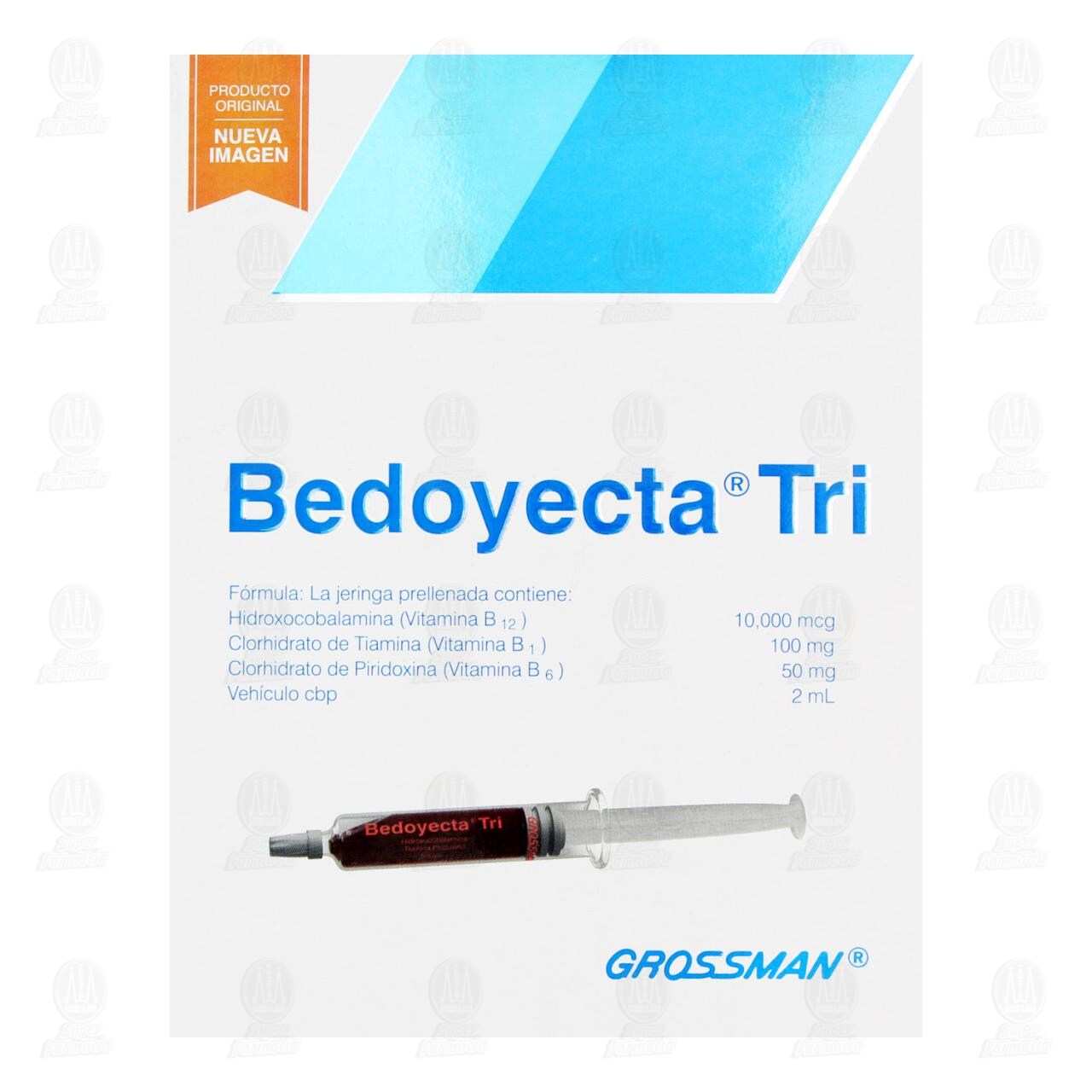 Bedoyecta Tri 10,000mcg, 100mg, 50mg/2ml Solución Inyectable, 5