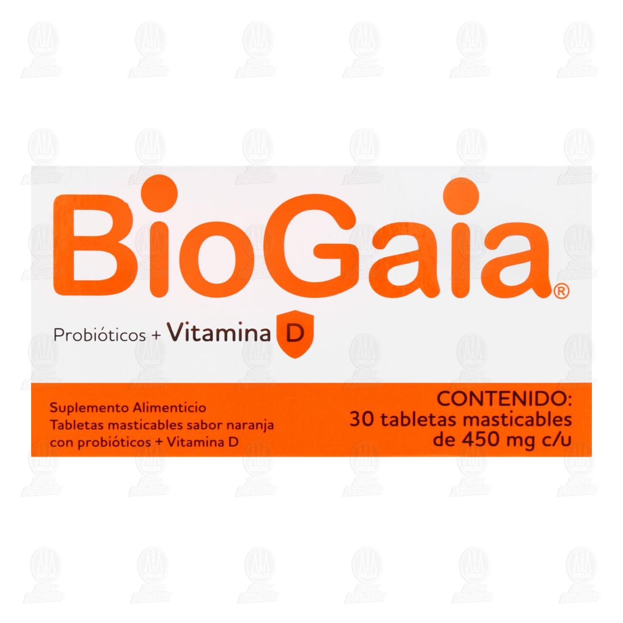 BioGaia 450 mg, 30 Tabletas Masticables. image number 1