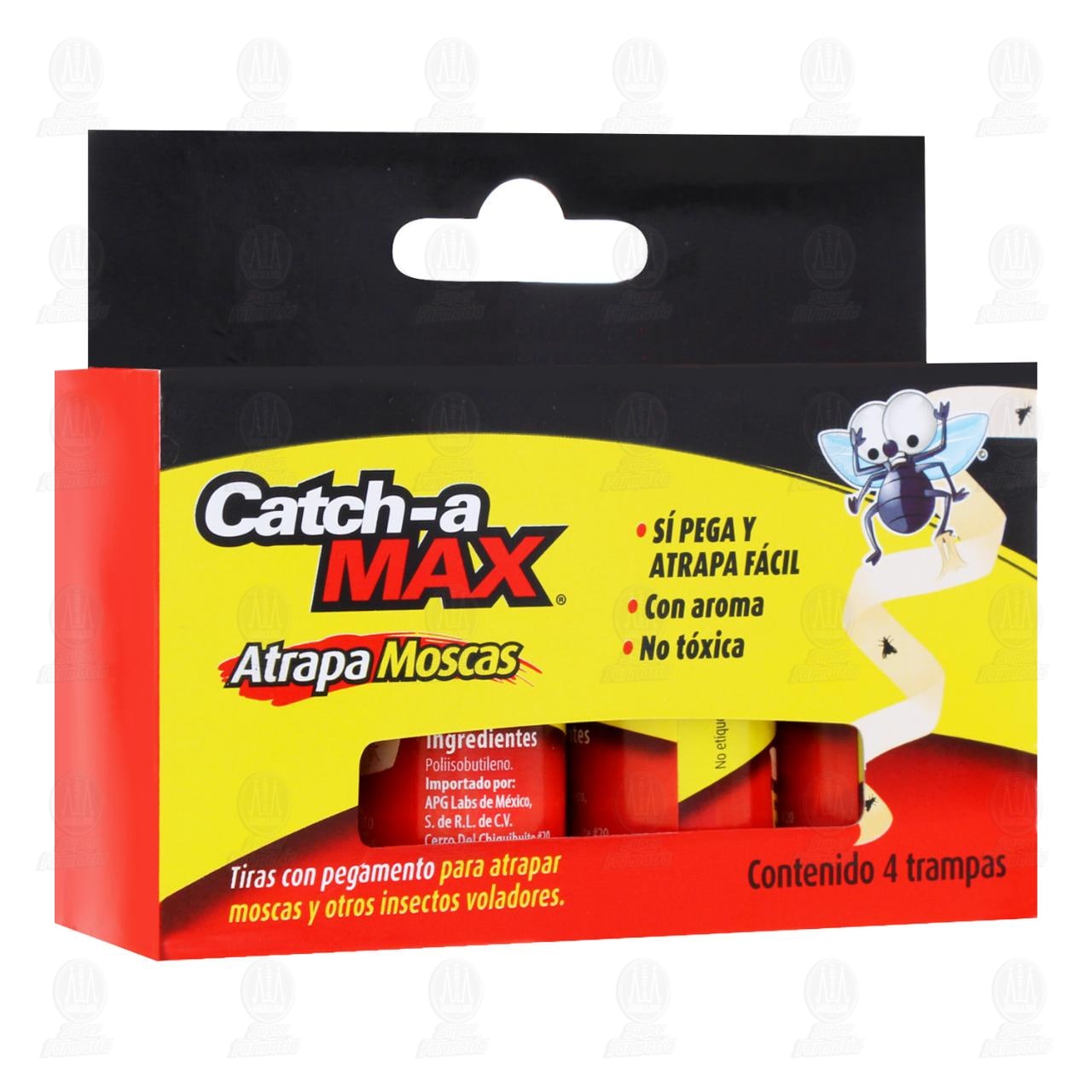 Trampas Catch Max Atrapa Moscas, 4 pzas.