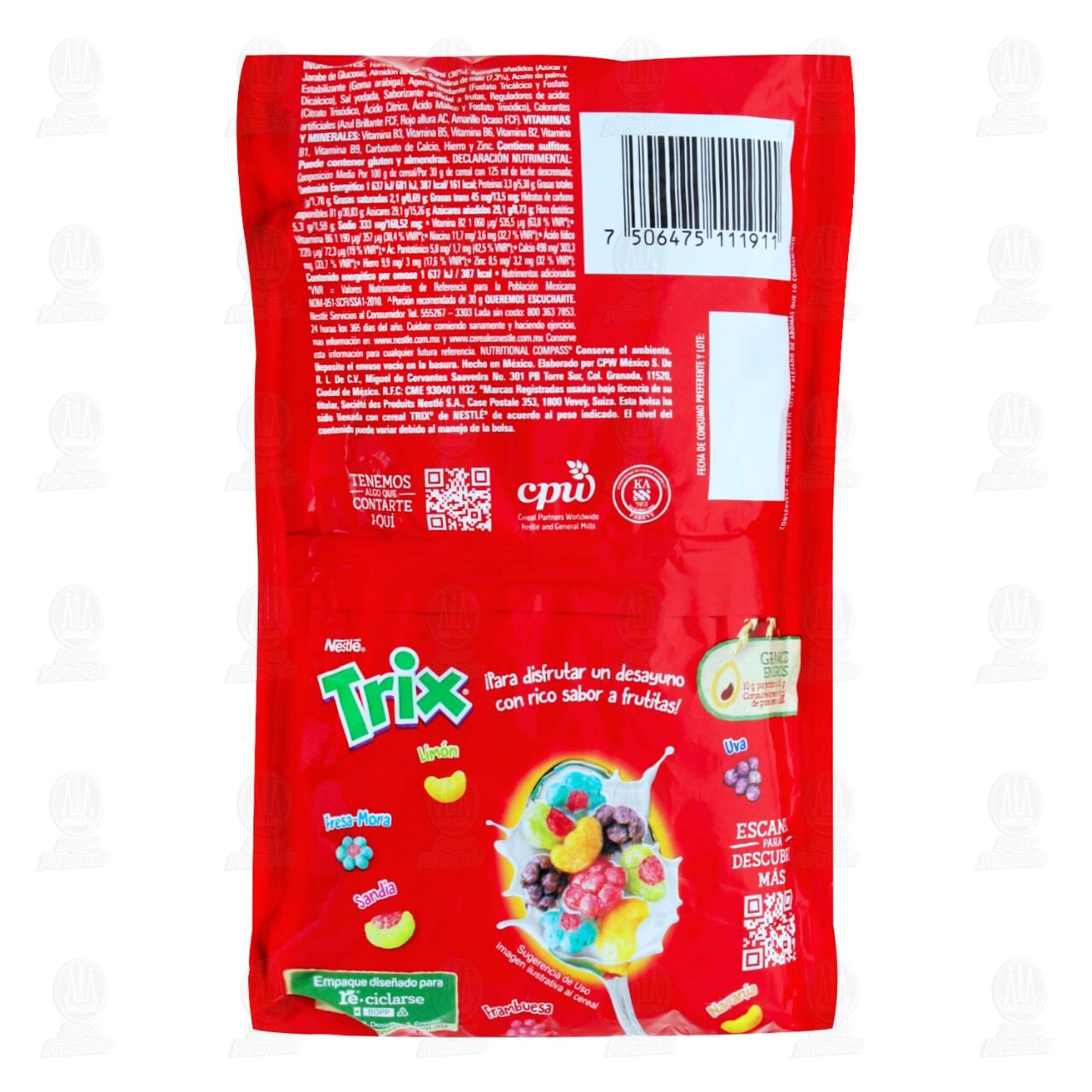 Cereal Nestl&eacute; Trix Sabor a Fruta, 100 gr. image number 1