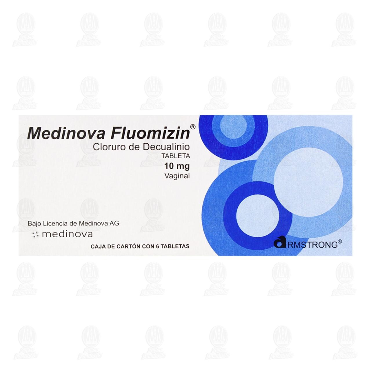 Medinova Fluomizin 10 mg, 6 Tabletas. image number 1