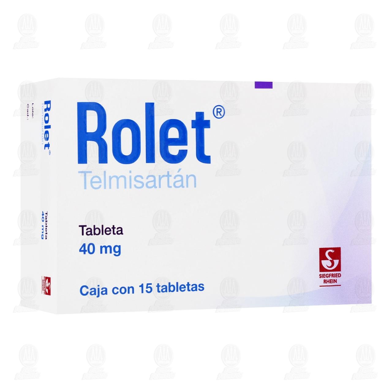 Rolet 40 mg, 15 Tabletas. image number 0
