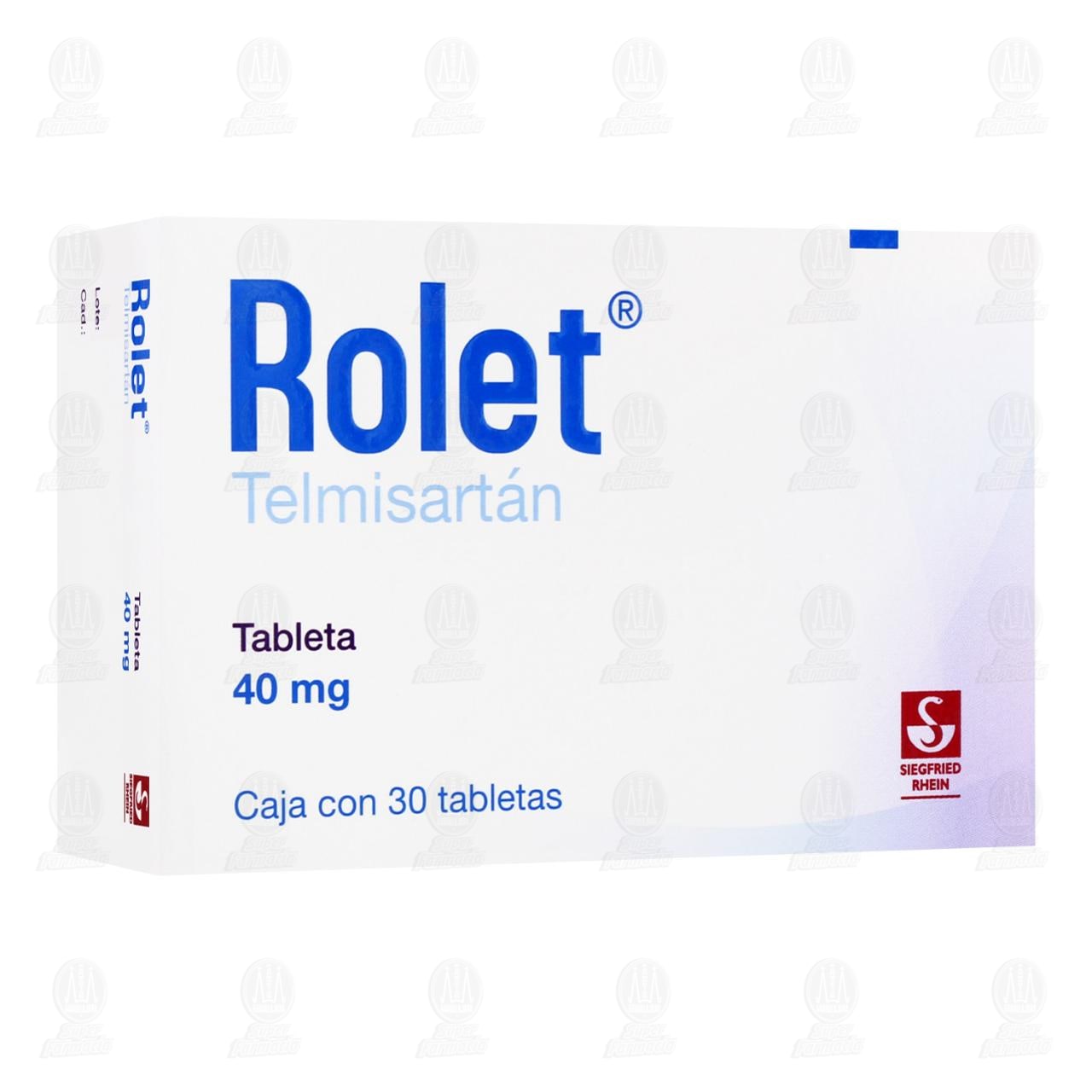 Rolet 40 mg, 30 Tabletas. image number 0