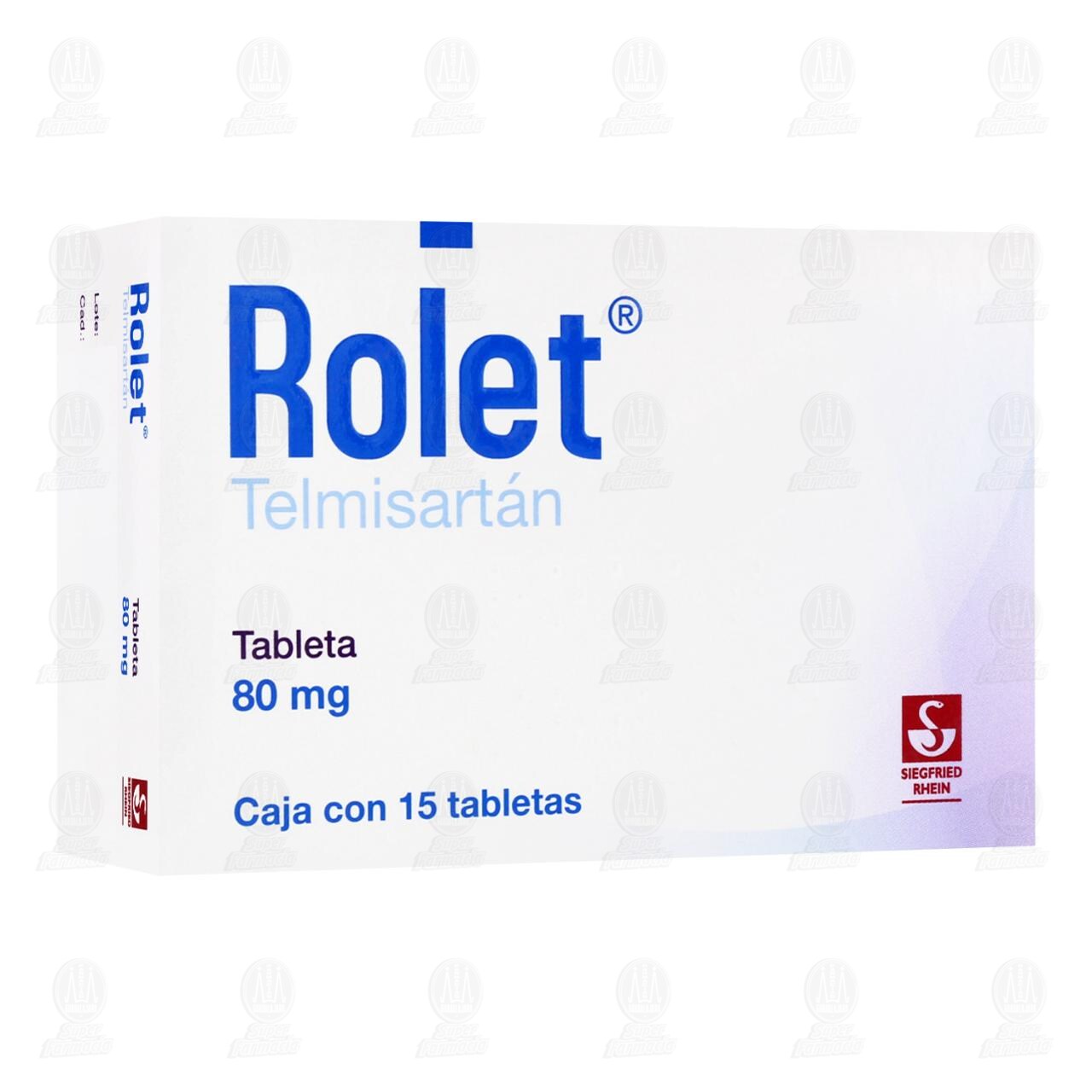 Rolet 80 mg, 15 Tabletas. image number 0