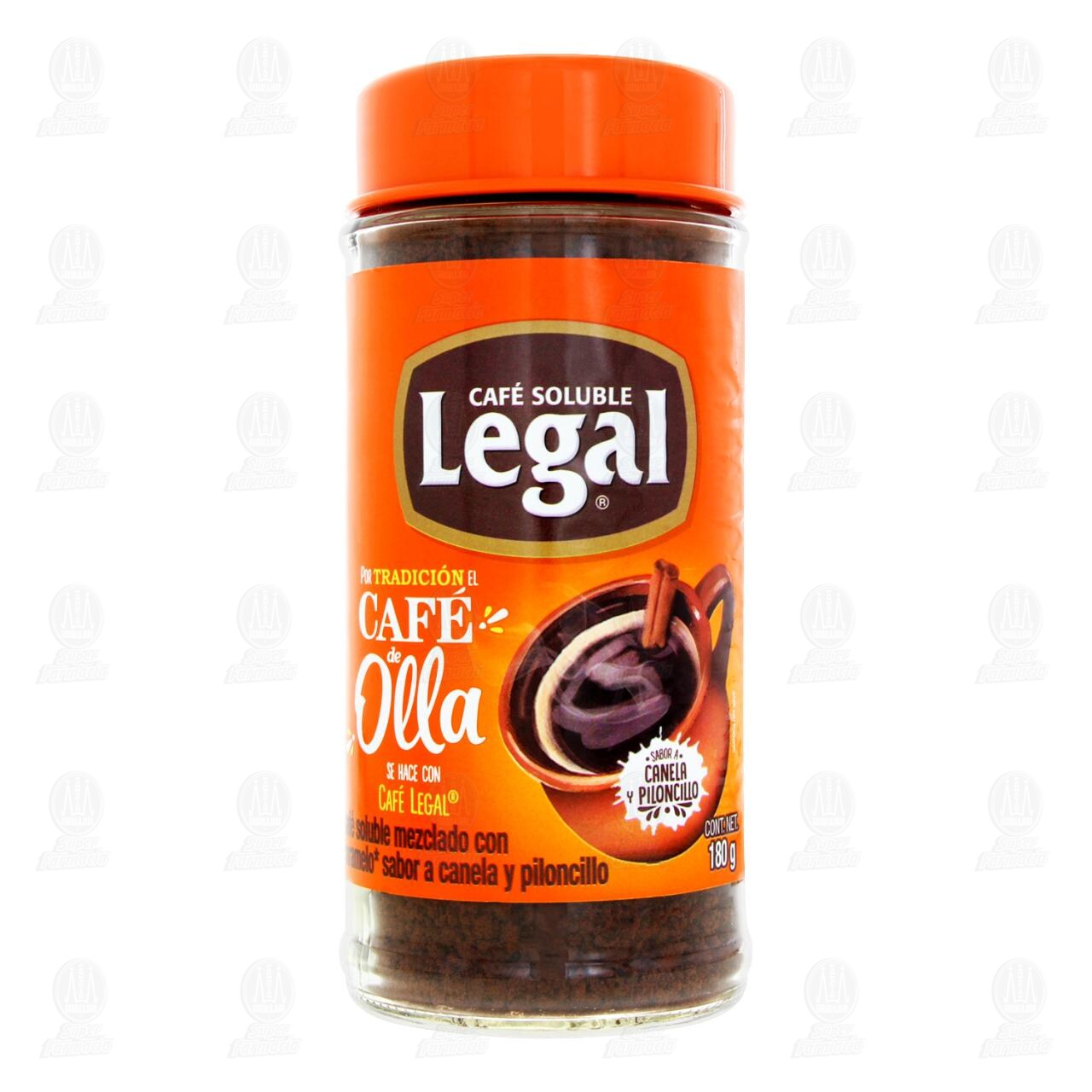 Caf&eacute; Soluble Legal de Olla Sabor Canela y Piloncillo, 180 gr. image number 1