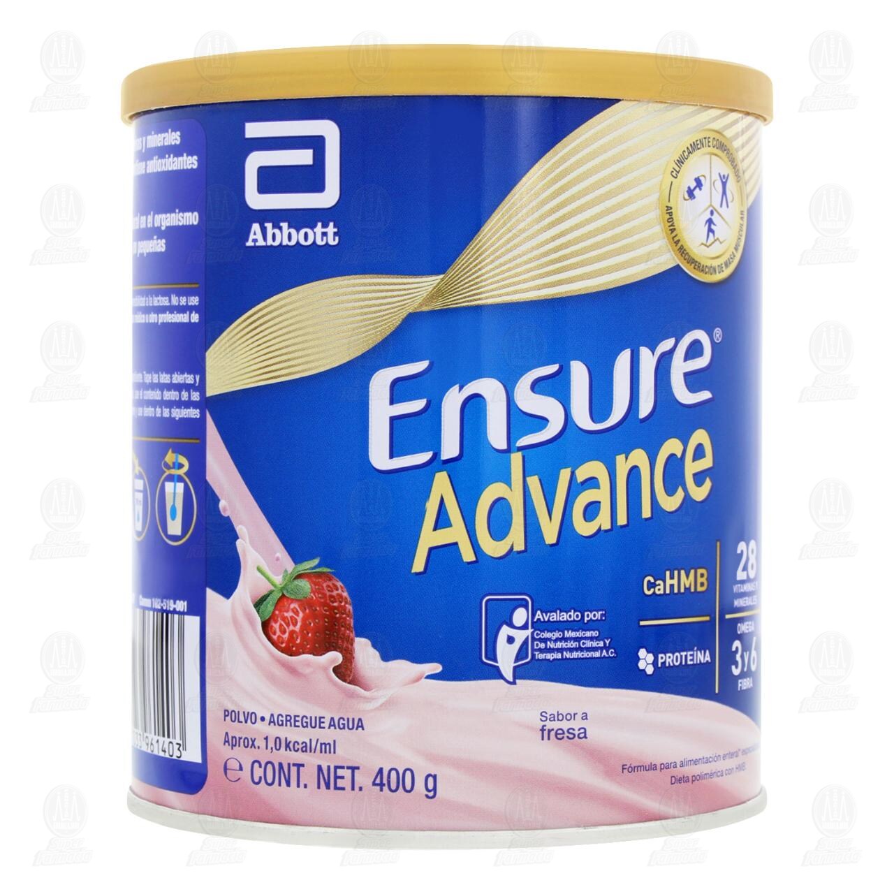 Ensure Advance en Polvo Sabor a Fresa, 400 gr. image number 0