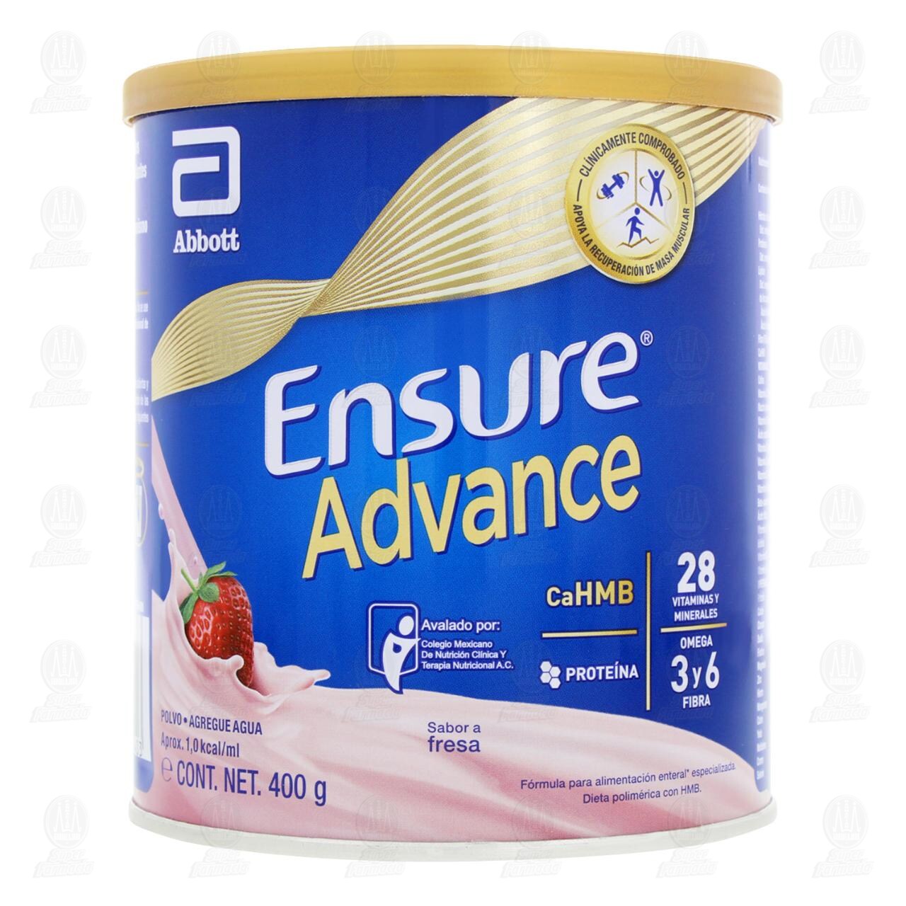 Ensure Advance en Polvo Sabor a Fresa, 400 gr. image number 1