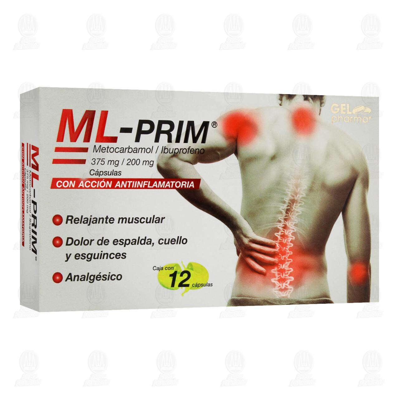 ML- PRIM 375mg/200mg, 12 Cápsulas. image number 0