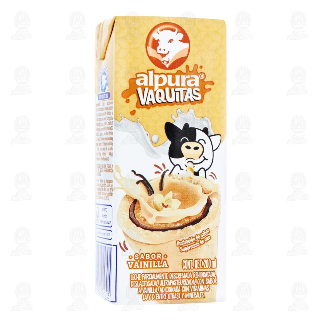 Leche Alpura Vaquitas Sabor Vainilla, 200 ml. image number 0