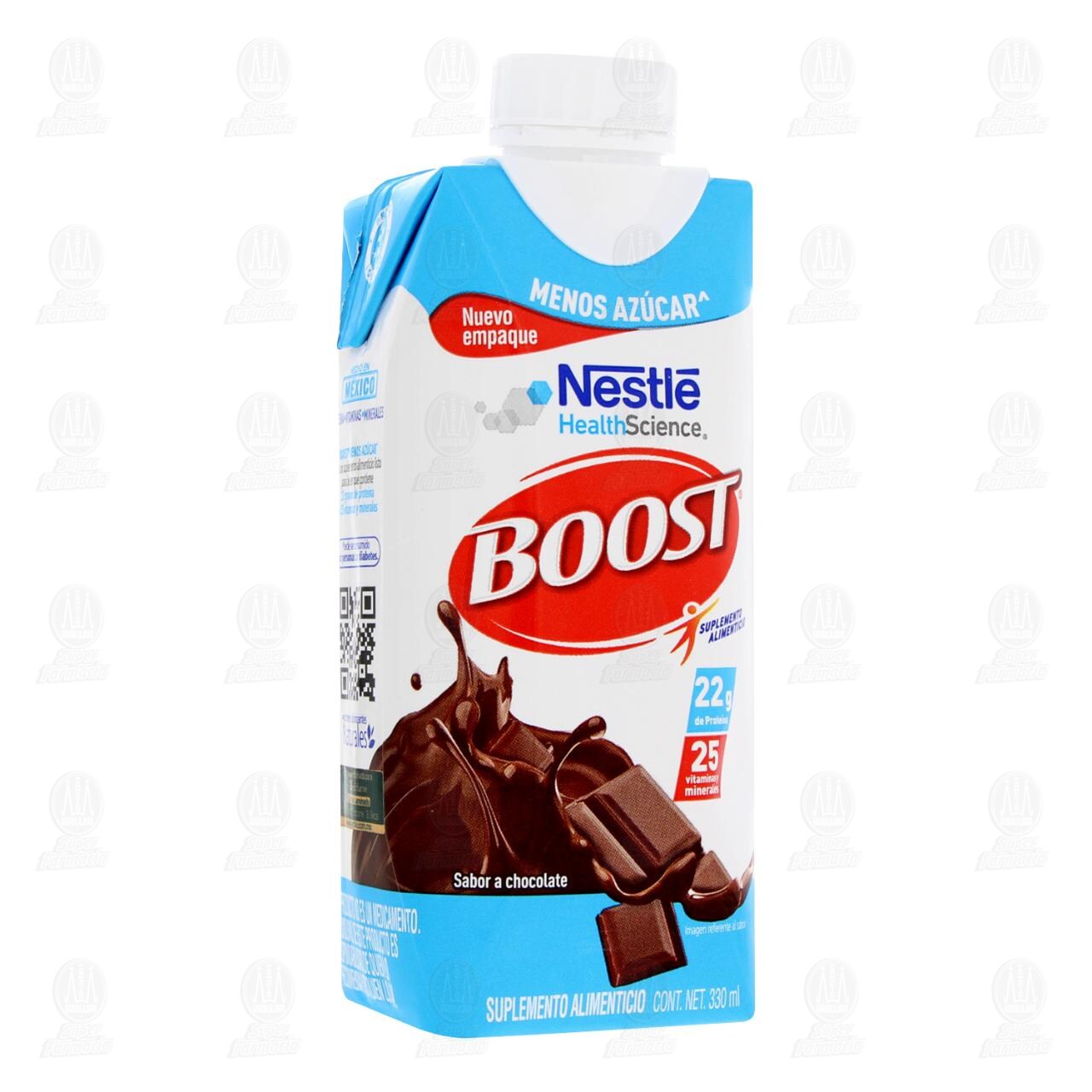 Suplemento Alimenticio Boost Menos Azúcar Sabor a Chocolate, 330 ml. image number 0