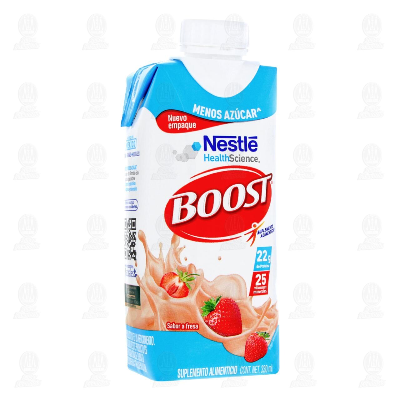 Suplemento Alimenticio Boost Menos Azúcar Sabor a Fresa, 330 ml. image number 0