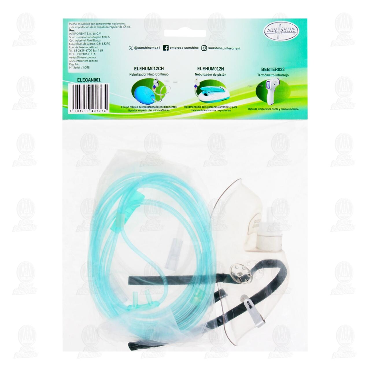 Kit para Oxígeno Sun Shine, 2 pzas. image number 1