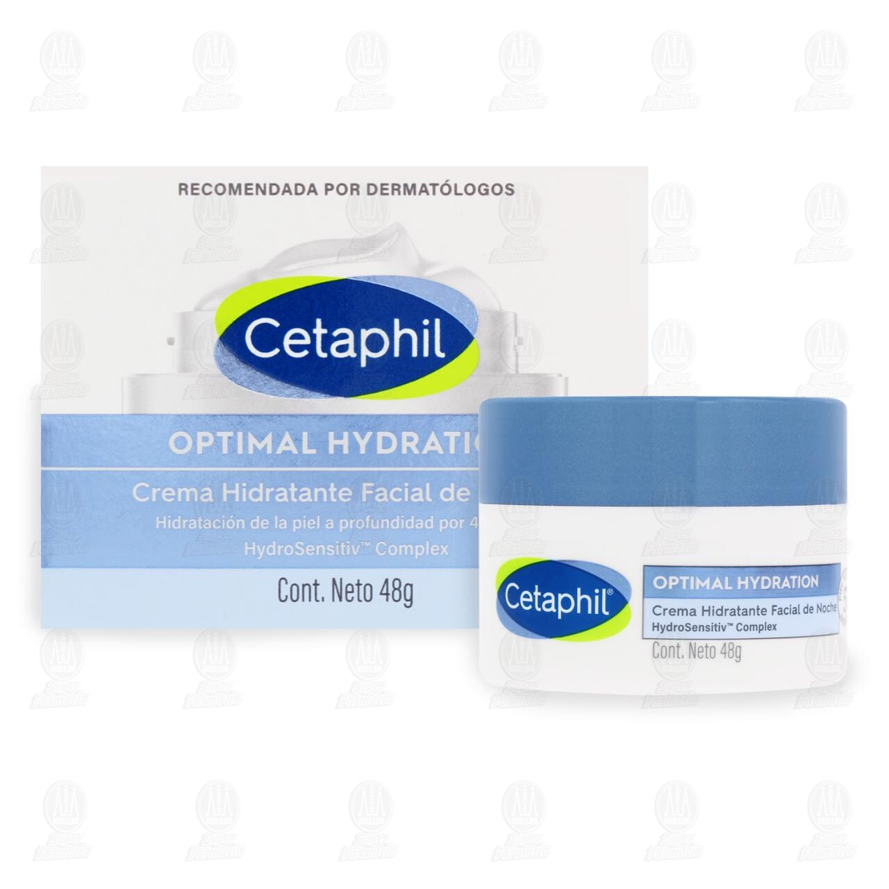 Cetaphil Optimal Hydratation Crema Hidratante Facial de Noche, 48 gr.