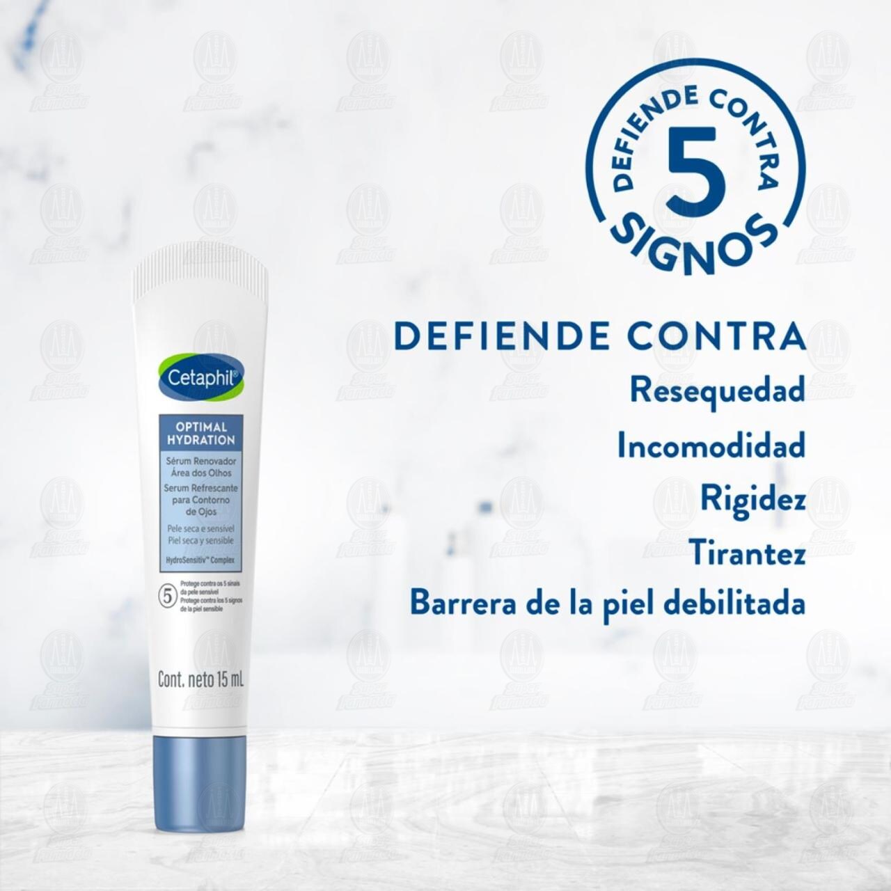 Cetaphil Optimal Hydration Serum Refrescante para Contorno de Ojos, 15 ml. image number 2