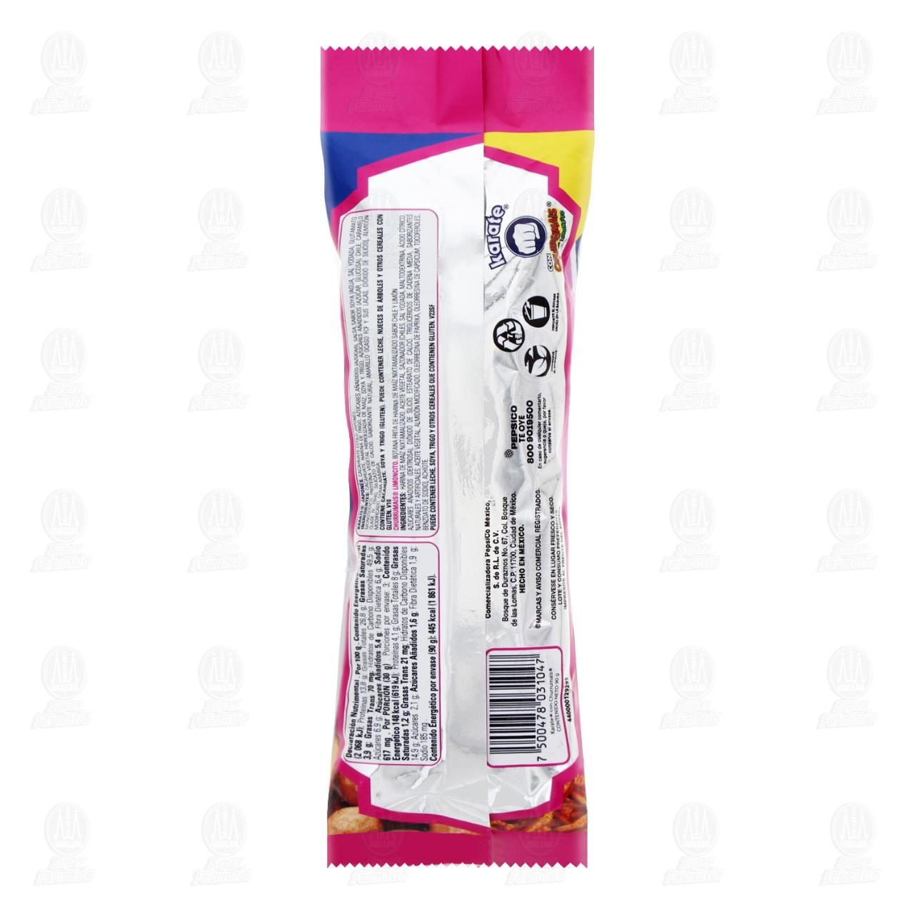 Cacahuate Karate Japon&eacute;s con Churrumais con Limoncito, 90 gr. image number 1