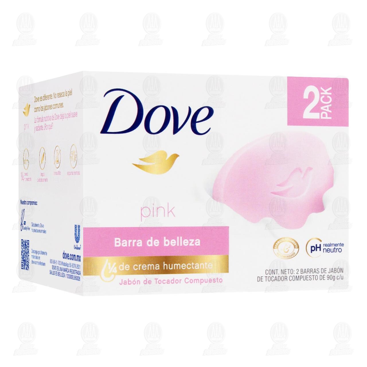 Pack de Jab&oacute;n Dove Pink, 2 pzas de 90 gr c/u. image number 0