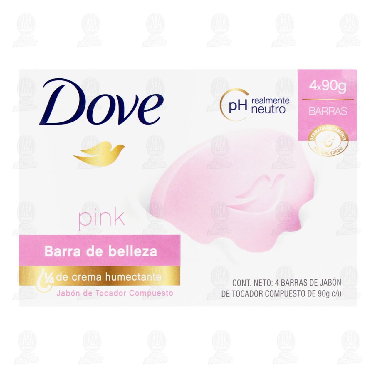 Pack de Jab&oacute;n Dove Pink, 4 pzas de 90 gr c/u. image number 1