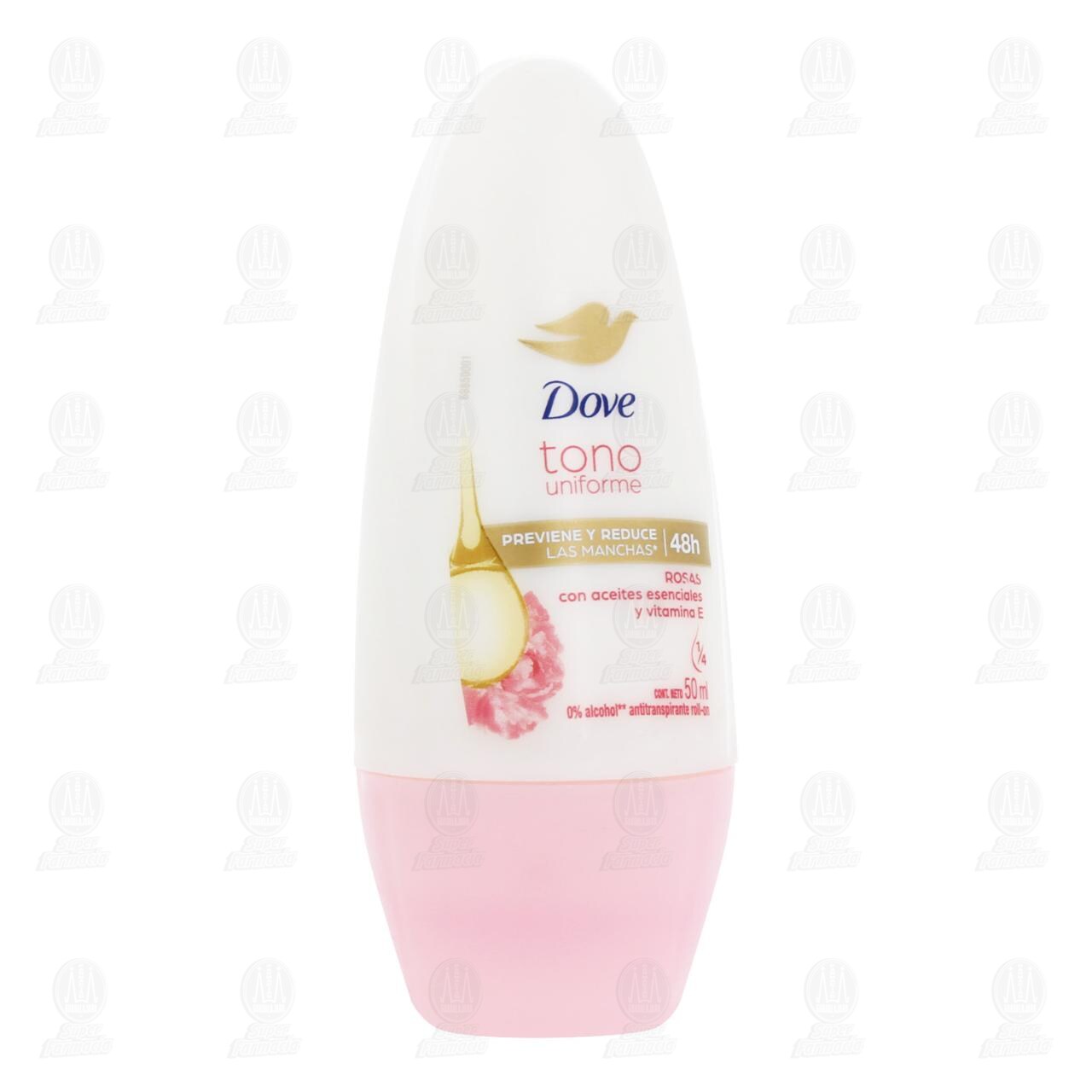 Antitranspirante Dove Tono Uniforme Rosas en Roll-On, 50 ml. image number 0