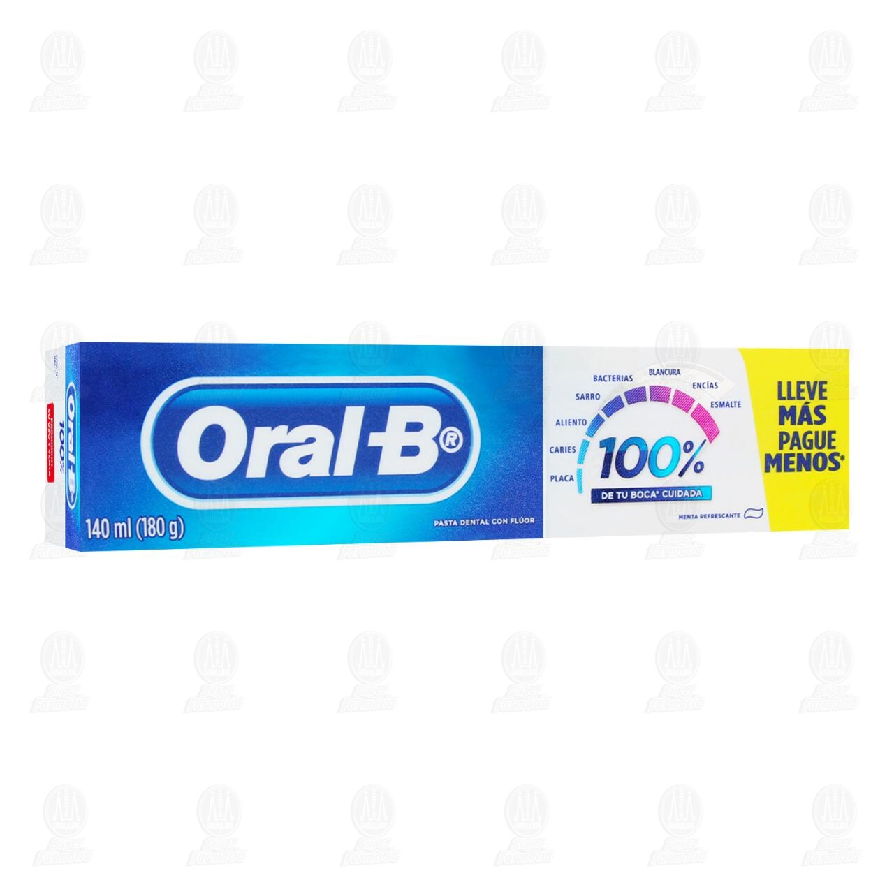 Pasta Dental Oral-B 100% de tu Boca Cuidada, 140 ml.