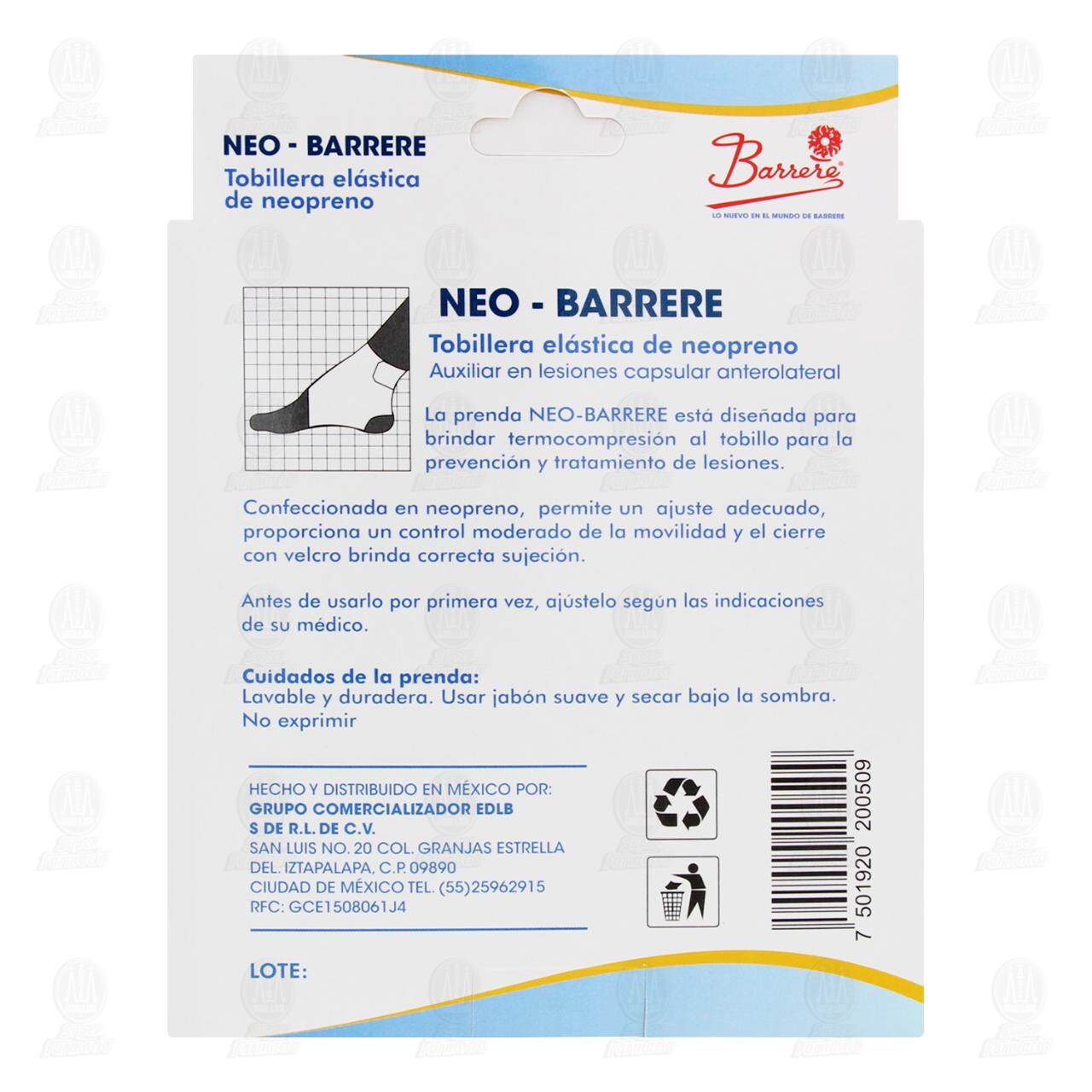 Tobillera El&aacute;stica de Neopreno Unisex, 1 pza. image number 2