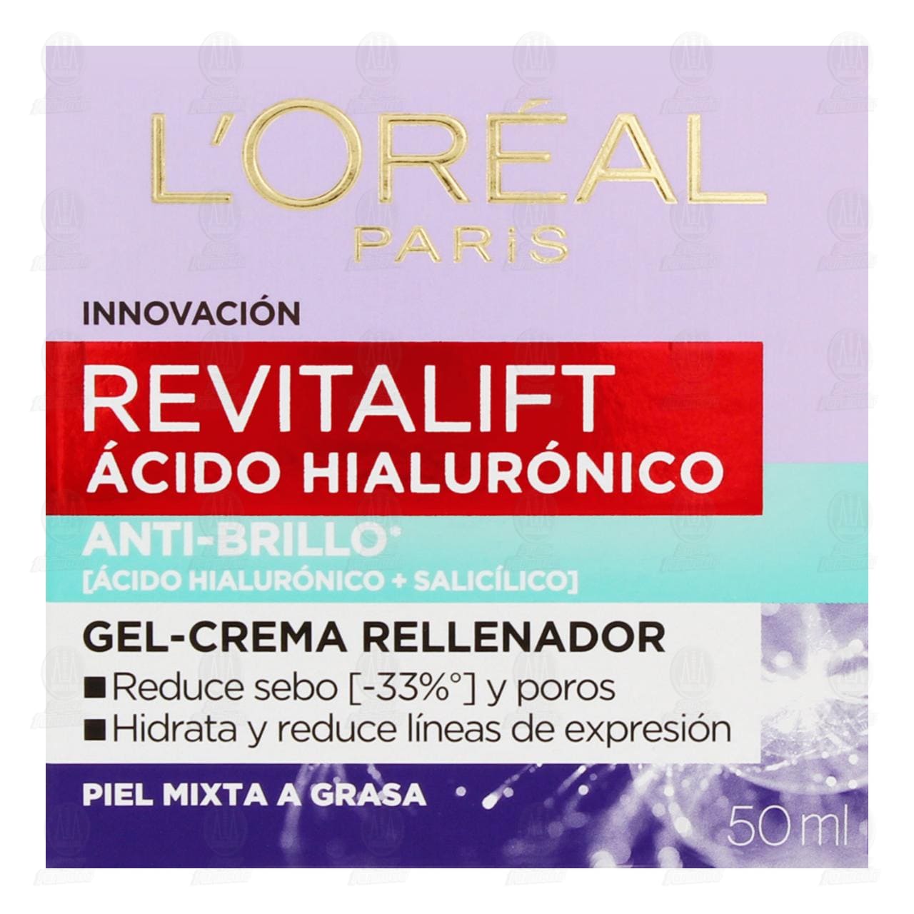 Crema Facial L&acute;Oreal Revitalift &Aacute;cido Hialur&oacute;nico Anti-Brillo, 50 ml. image number 1