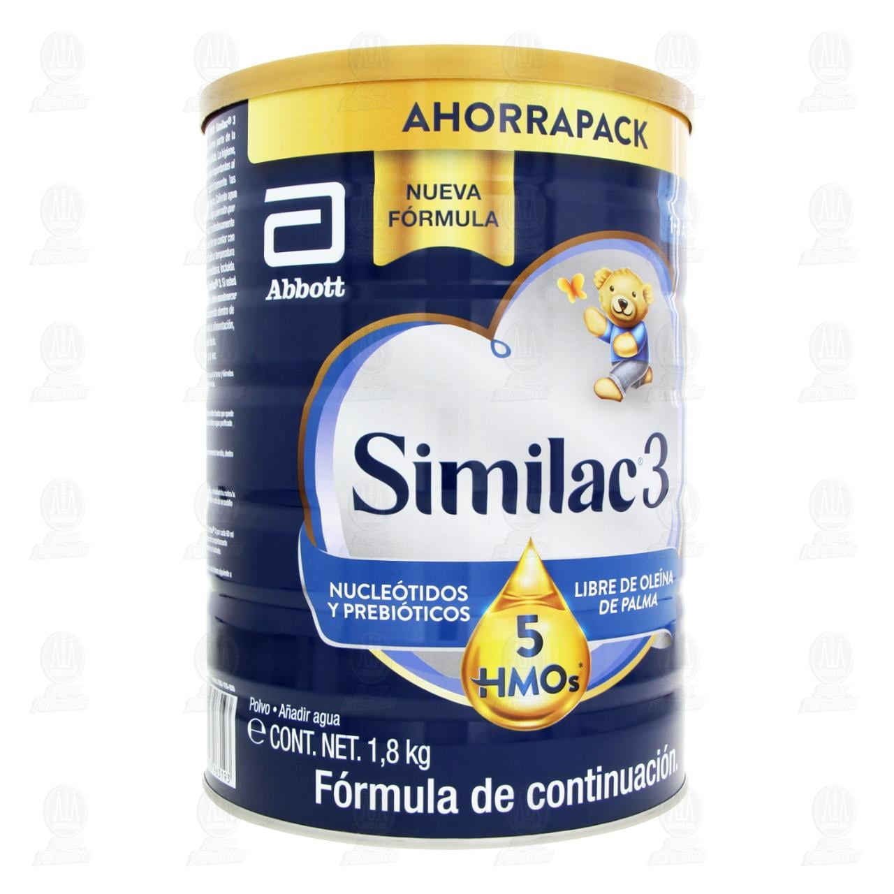 Imagen para Fórmula Infantil Similac 3 de Continuación (Edad 1 a 3 Años), 1.8 kg.