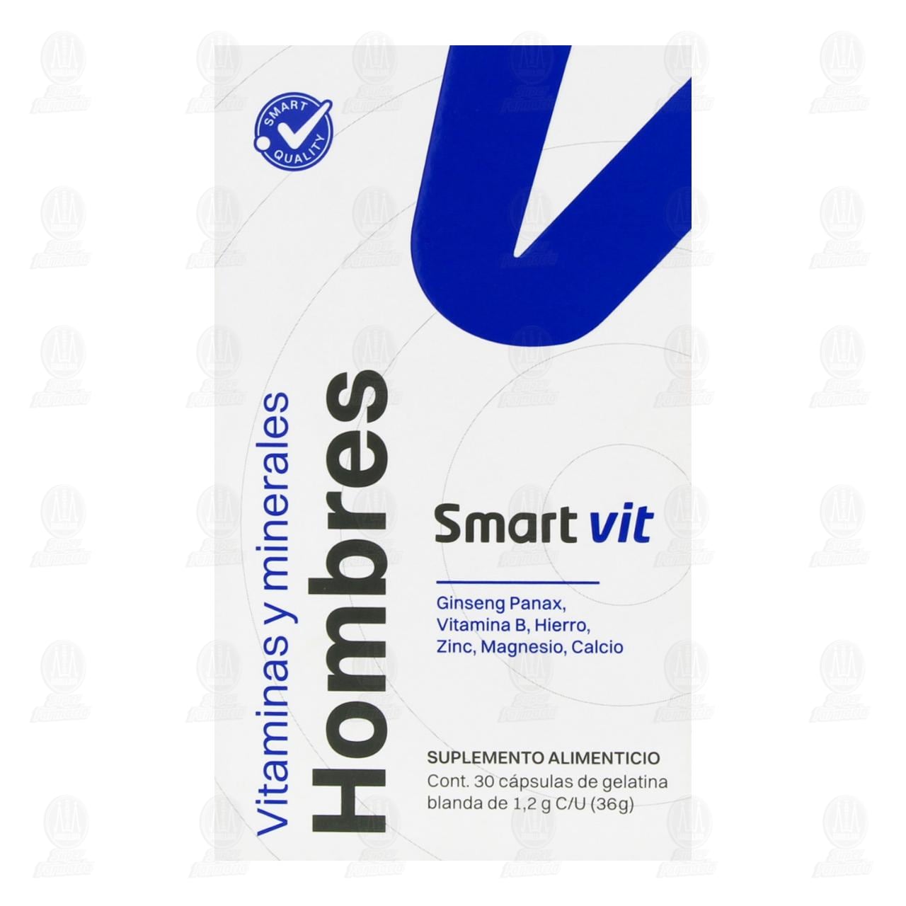 Smart Vit Hombres Suplemento Alimenticio 36 gr, 30 C&aacute;psulas. image number 1