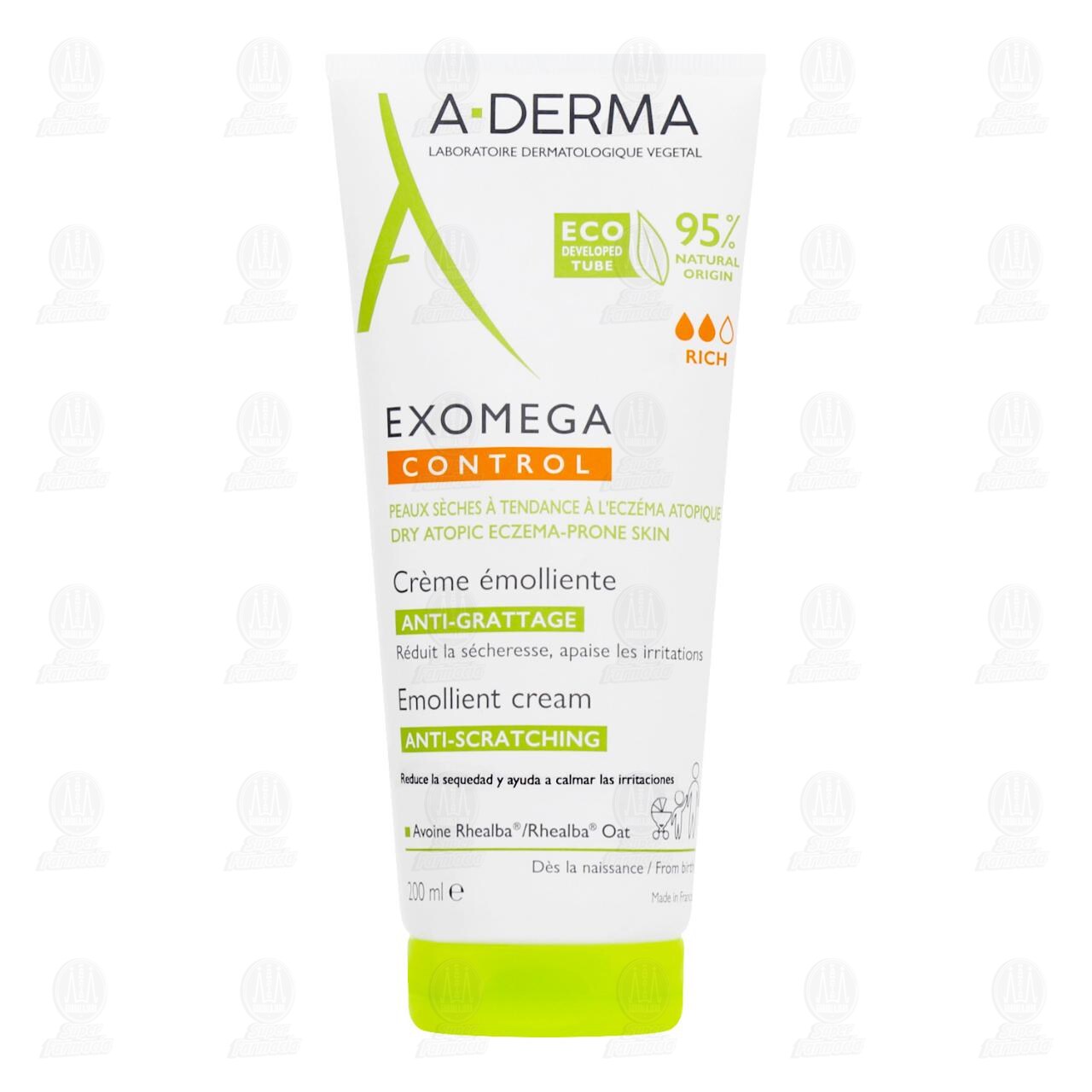 Crema Emoliente A-Derma Exomega Control, 200 ml. image number 0