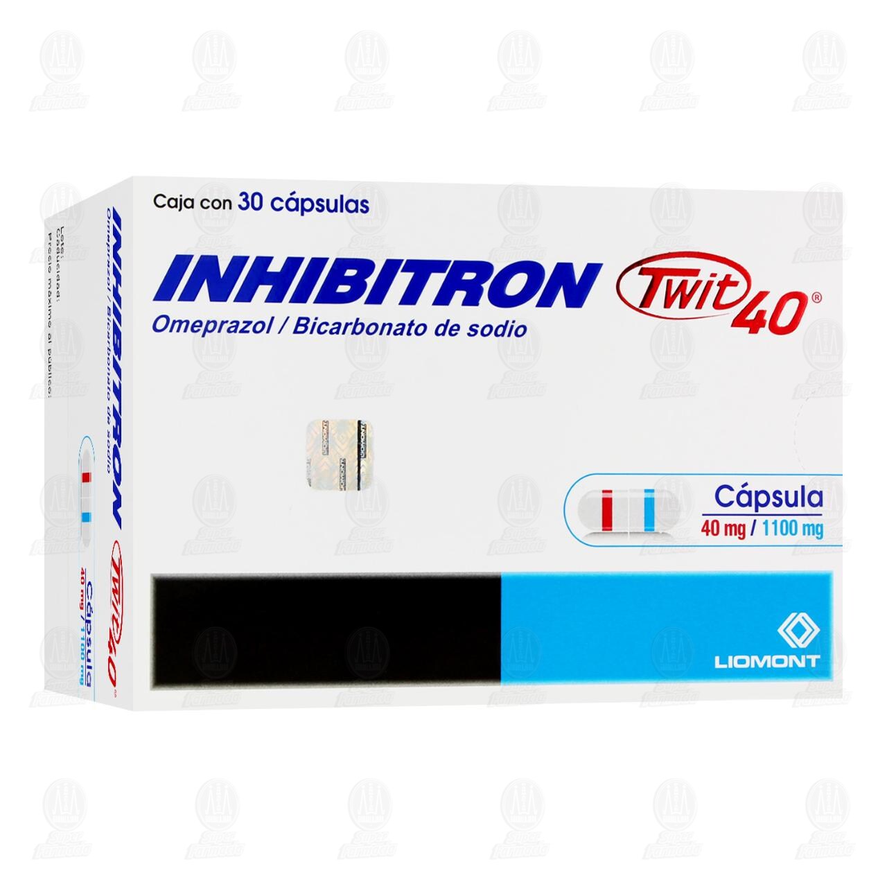 Inhibitron Twit 40 40mg/1100mg, 30 C&aacute;psulas.