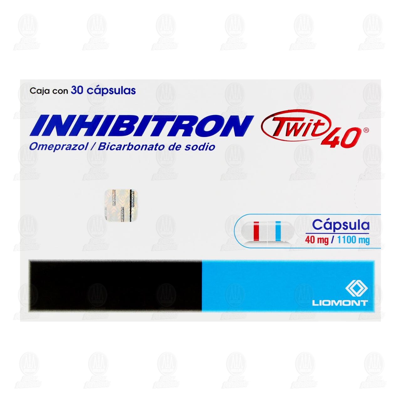 Inhibitron Twit 40 40mg/1100mg, 30 C&aacute;psulas. image number 1