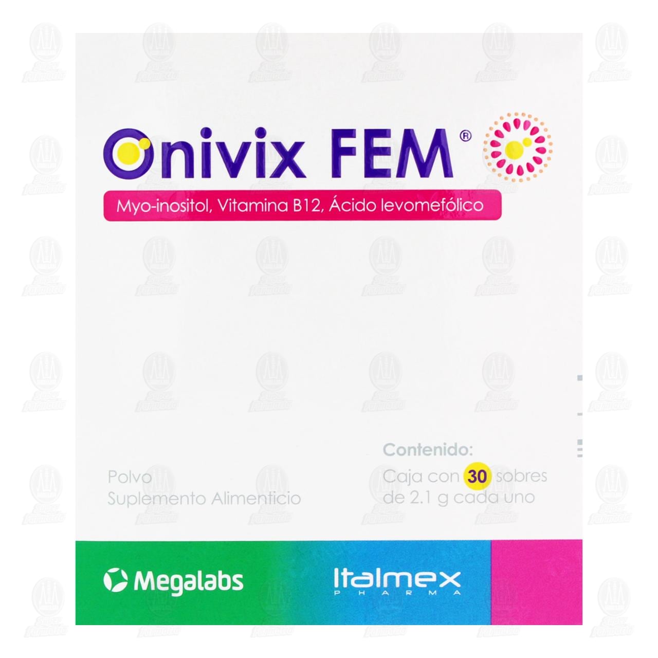 Onivix Fem Polvo, 30 Sobres de 2.1 gr c/u. image number 1