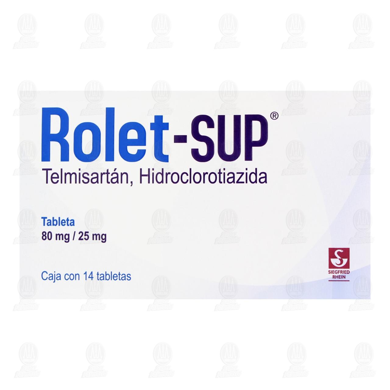 Rolet Sup 80mg/25mg, 14 Tabletas. image number 1