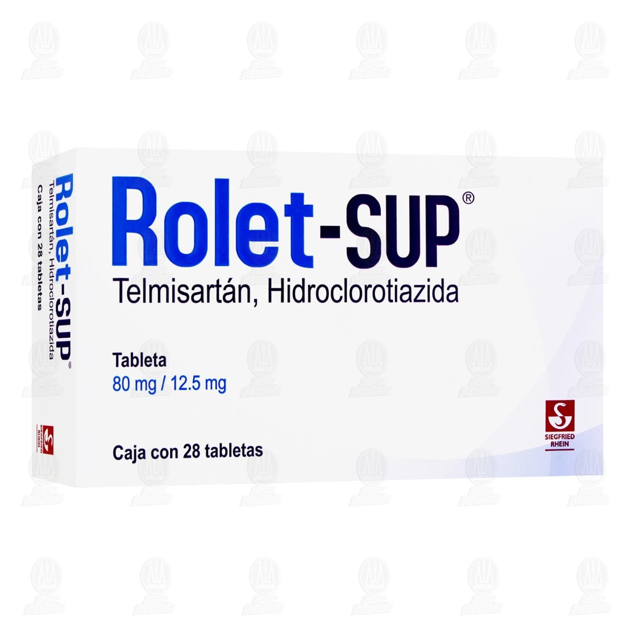Imagen para Rolet Sup 80 mg / 12.5 mg, 28 Tabletas.