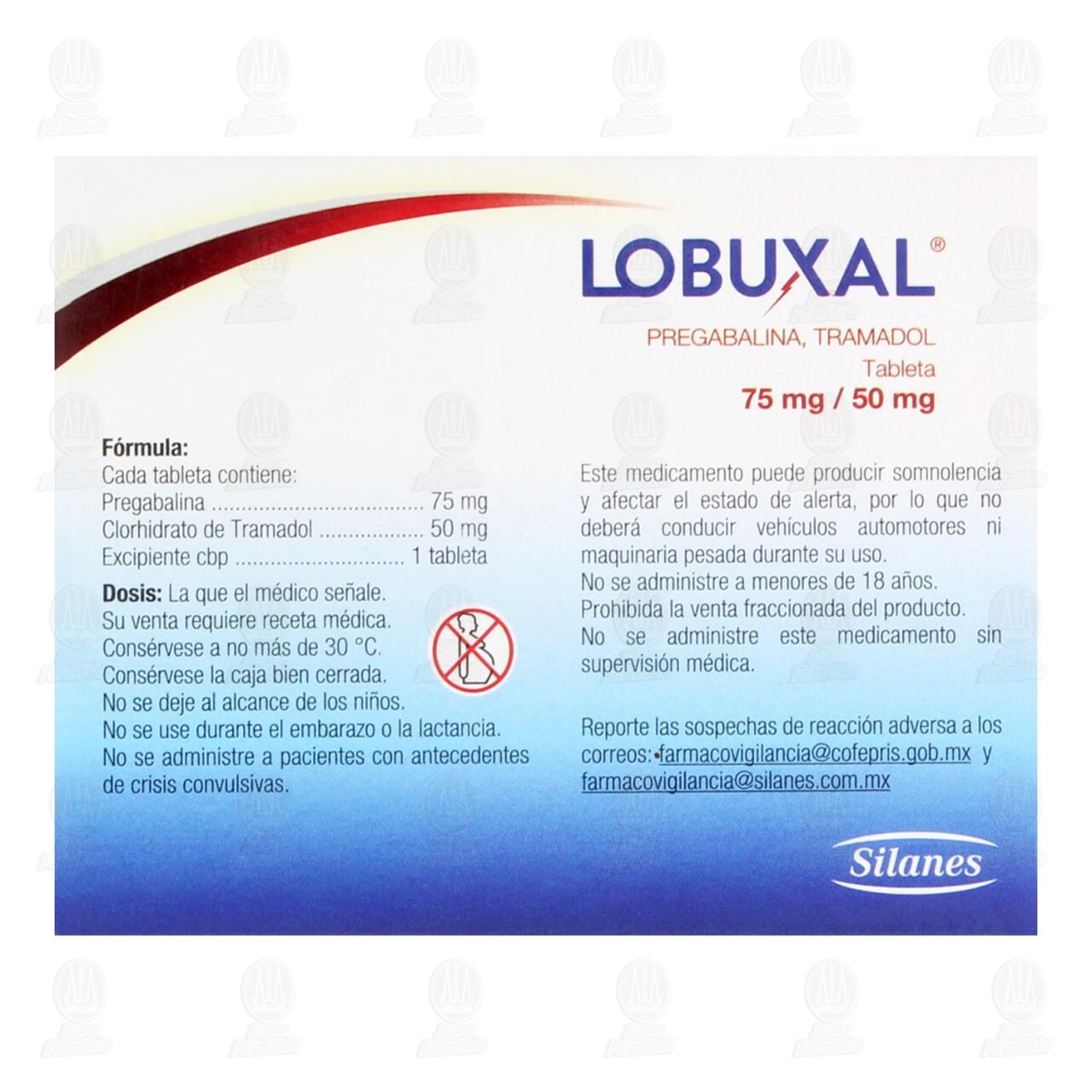 Lobuxal 75mg/50mg, 20 Tabletas. image number 2