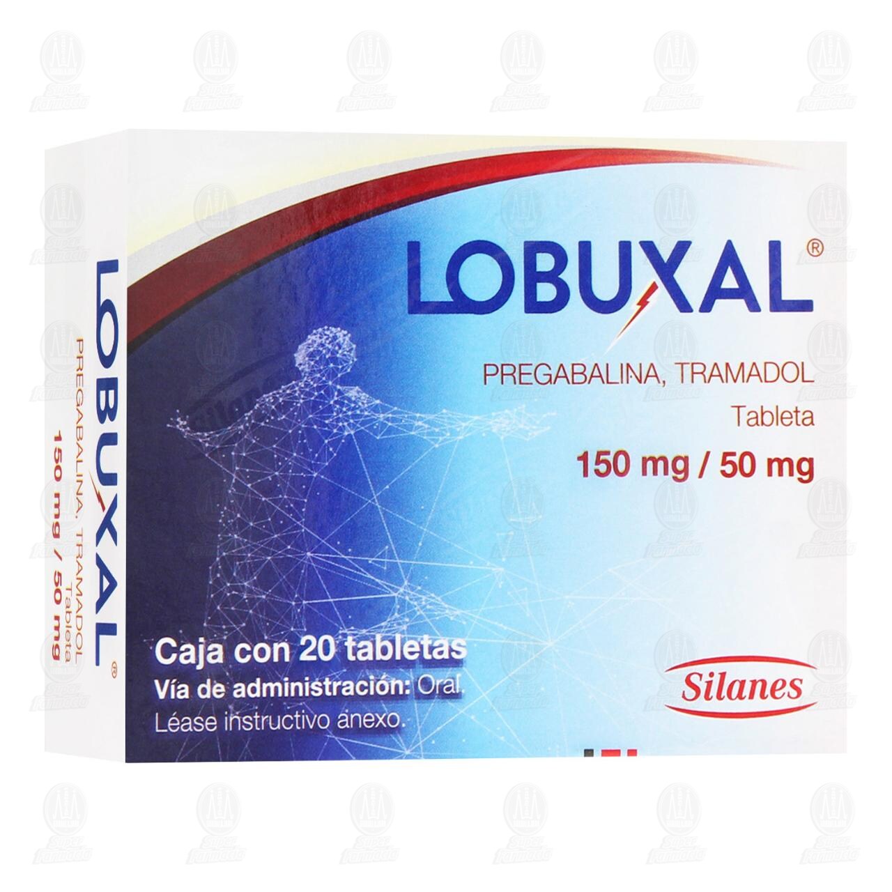 Lobuxal 150mg/50mg, 20 Tabletas. image number 0