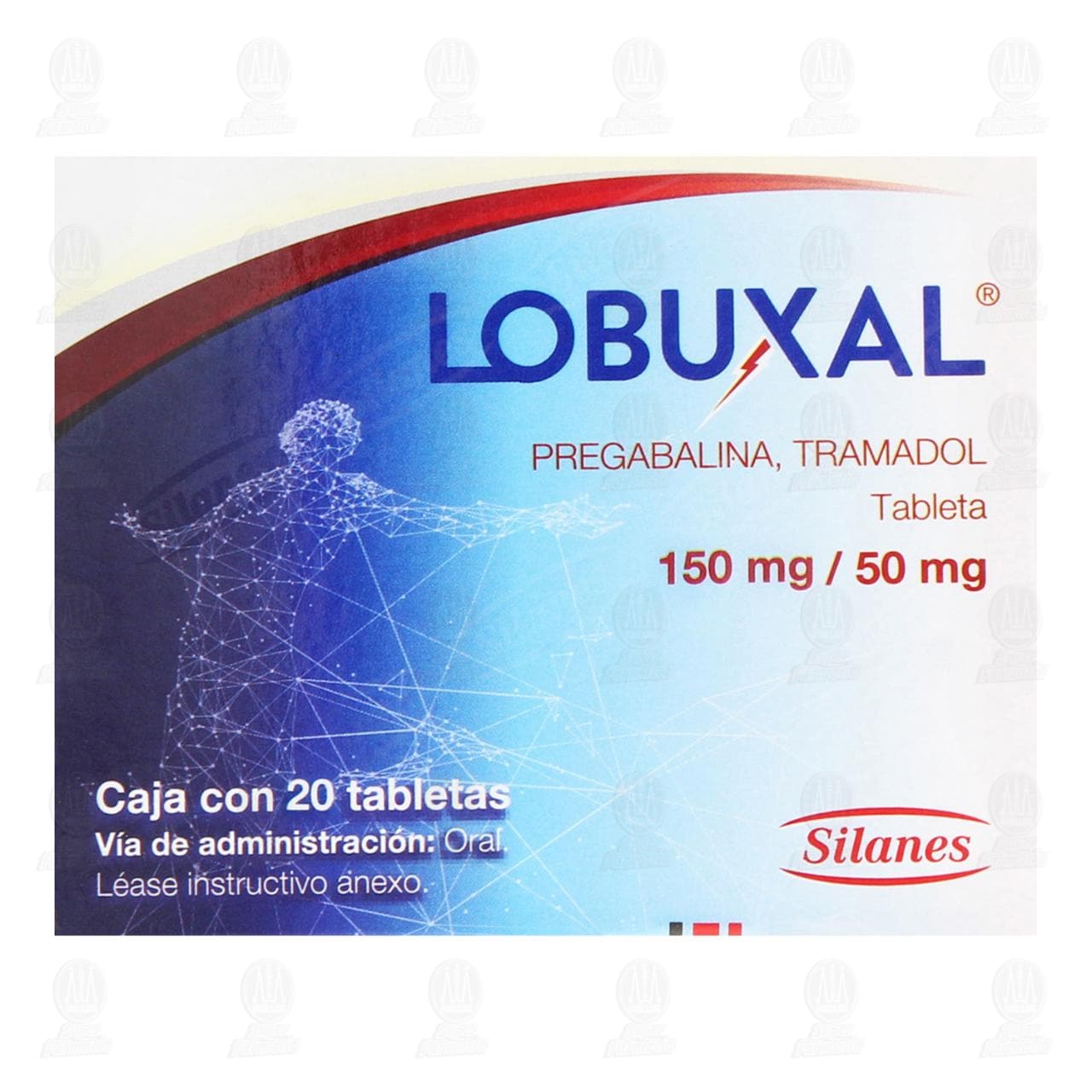 Lobuxal 150mg/50mg, 20 Tabletas. image number 1