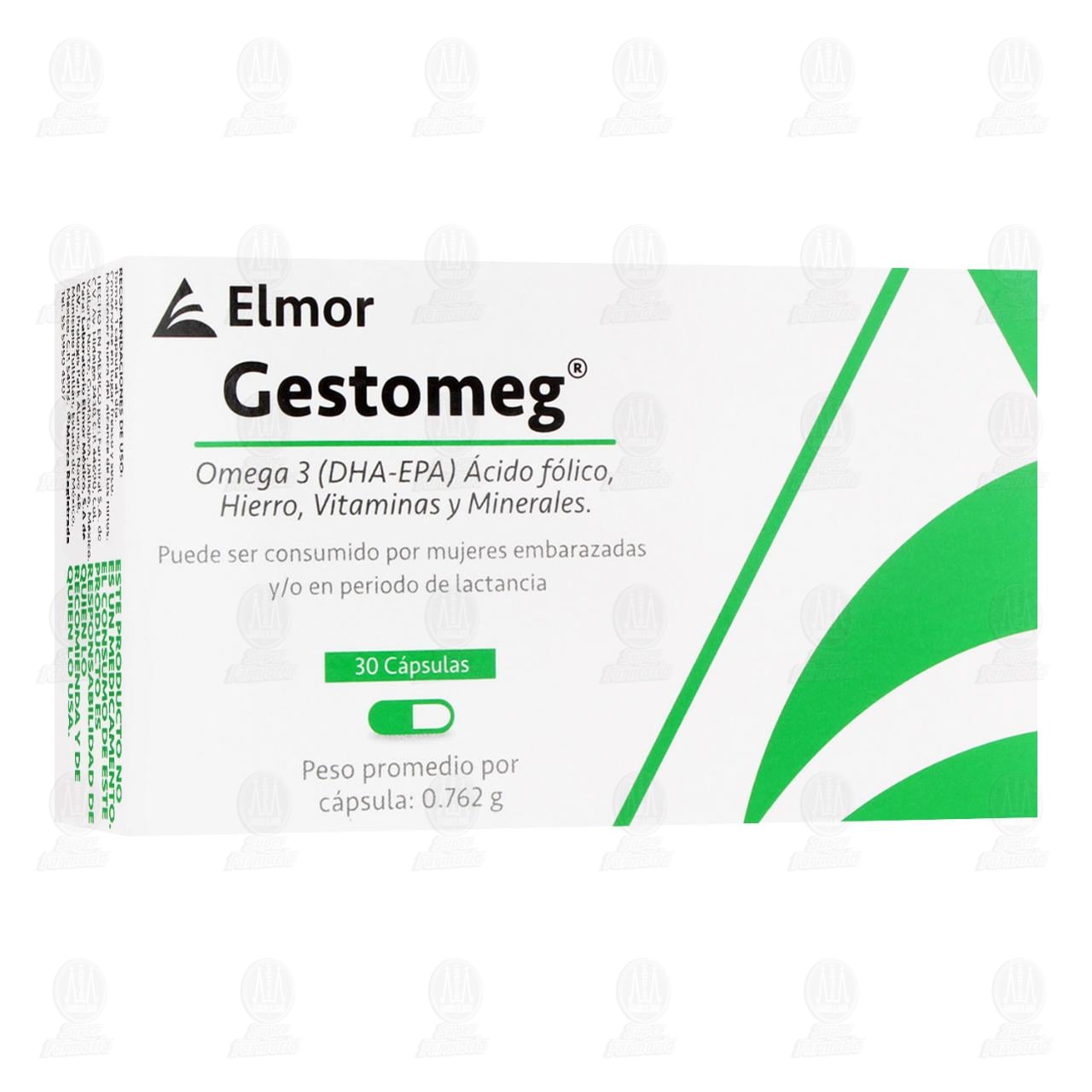 Gestomeg Elmor, 30 C&aacute;psulas. image number 0