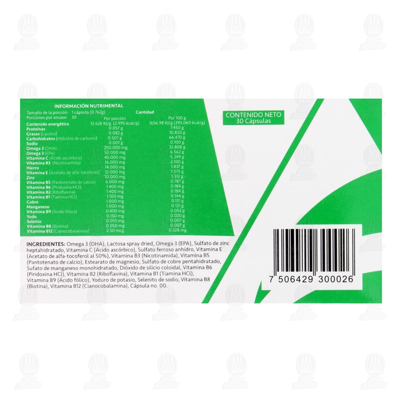 Gestomeg Elmor, 30 C&aacute;psulas. image number 2