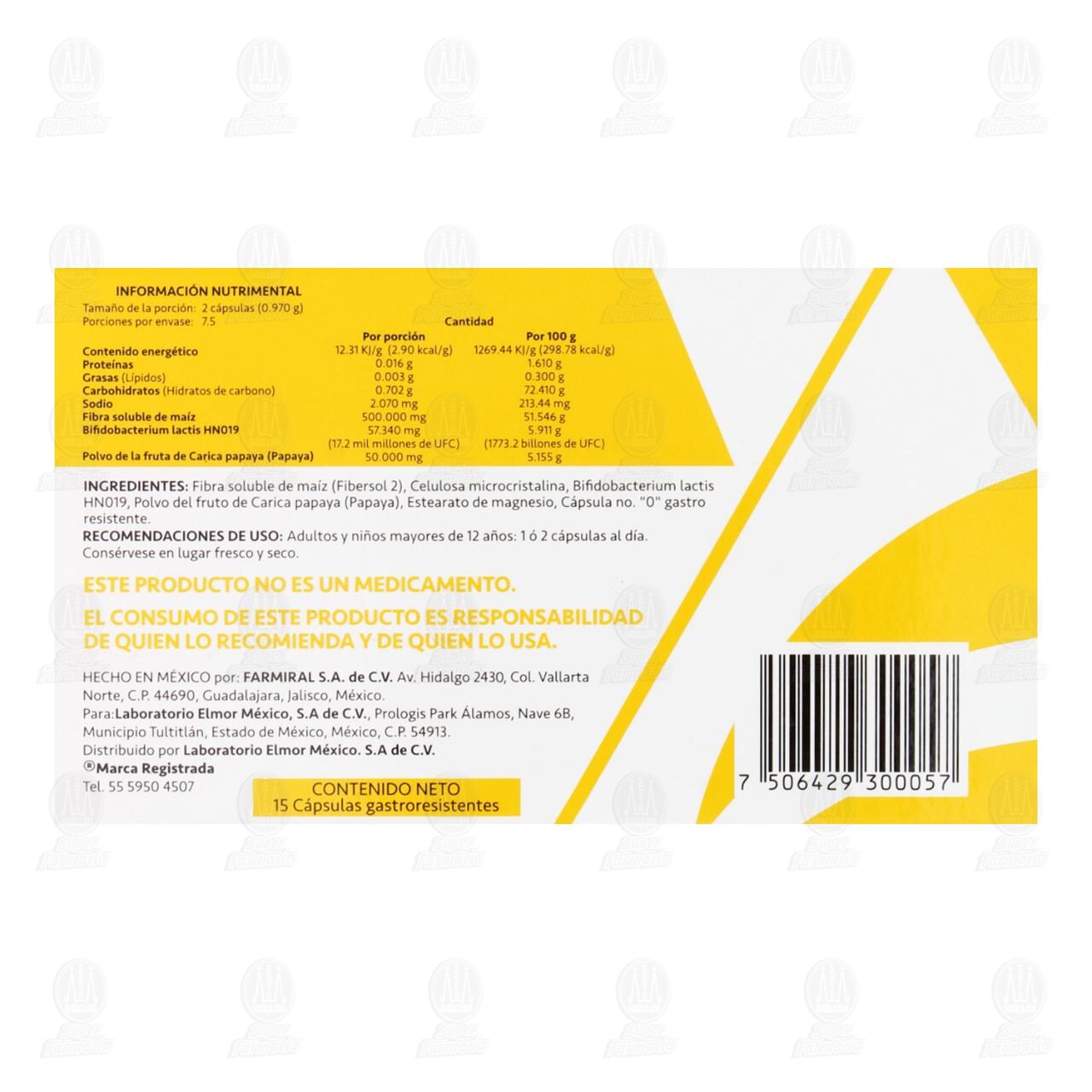 Enzimas Digestivas Colsimb, 15 C&aacute;psulas. image number 2