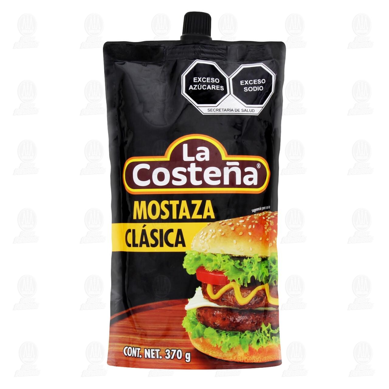 Mostaza La Costeña Clásica Flexipack, 370 gr.