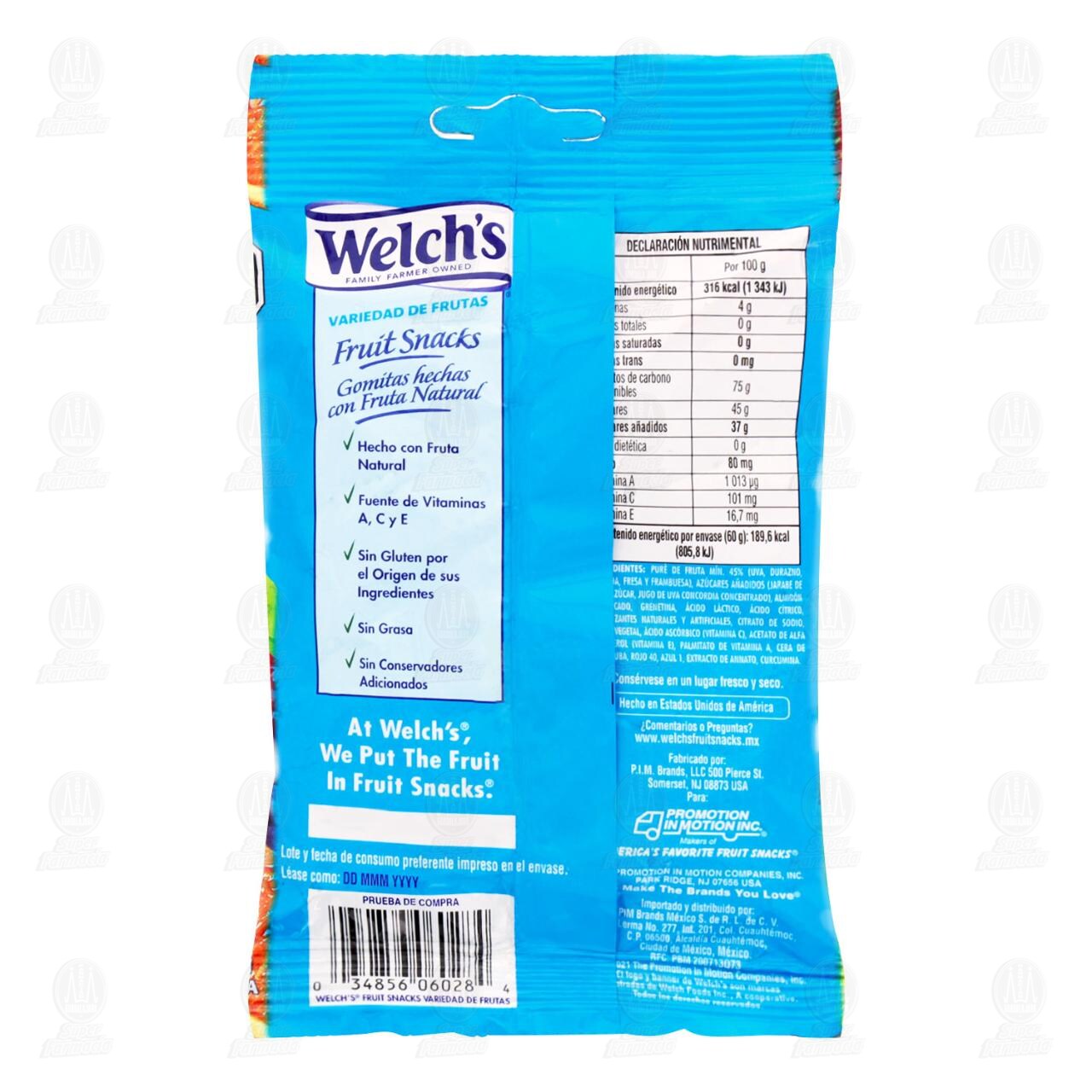 Gomitas Welch's Variedad de Frutas, 60 gr. image number 1