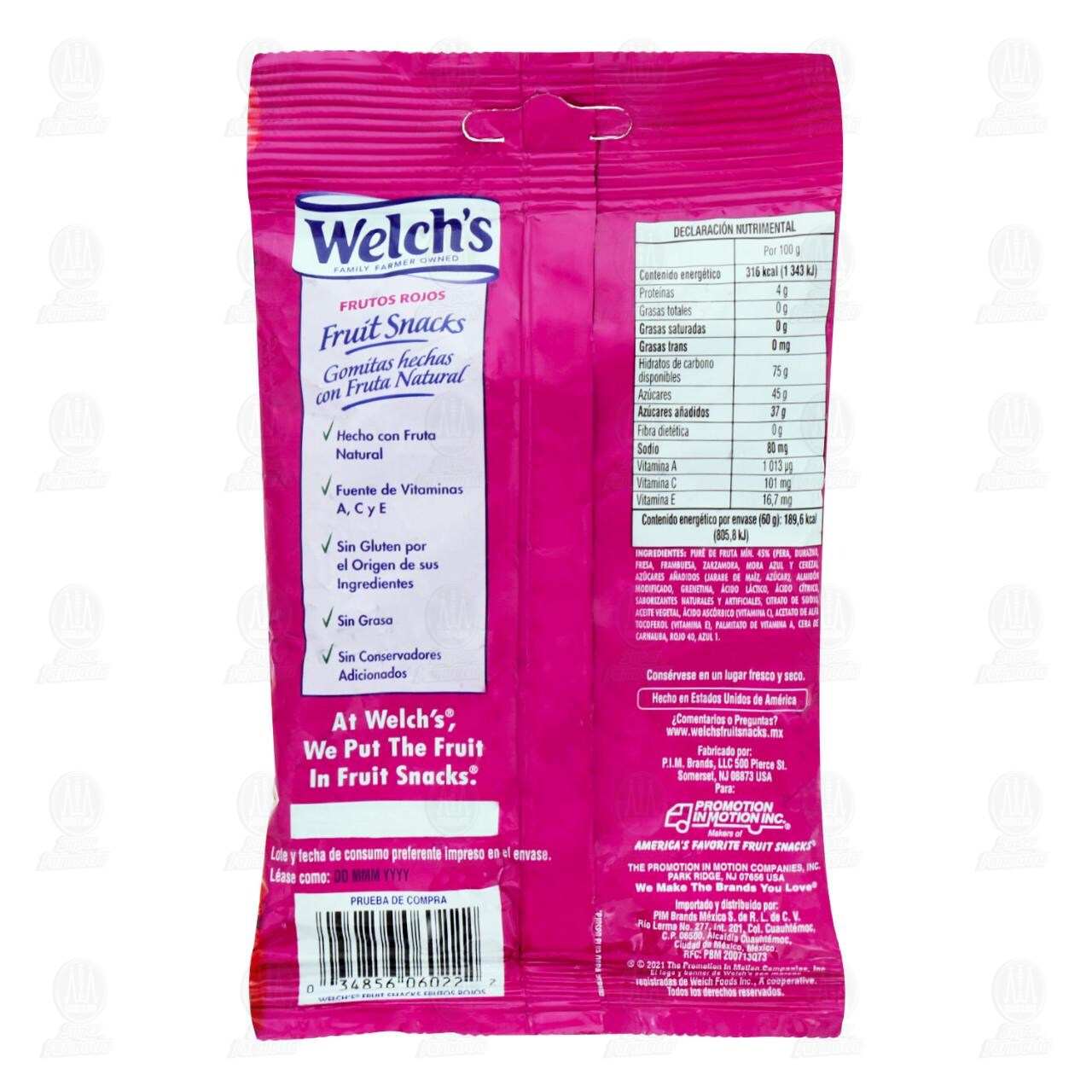 Gomitas Welch's Frutos Rojos. 60 gr. image number 1