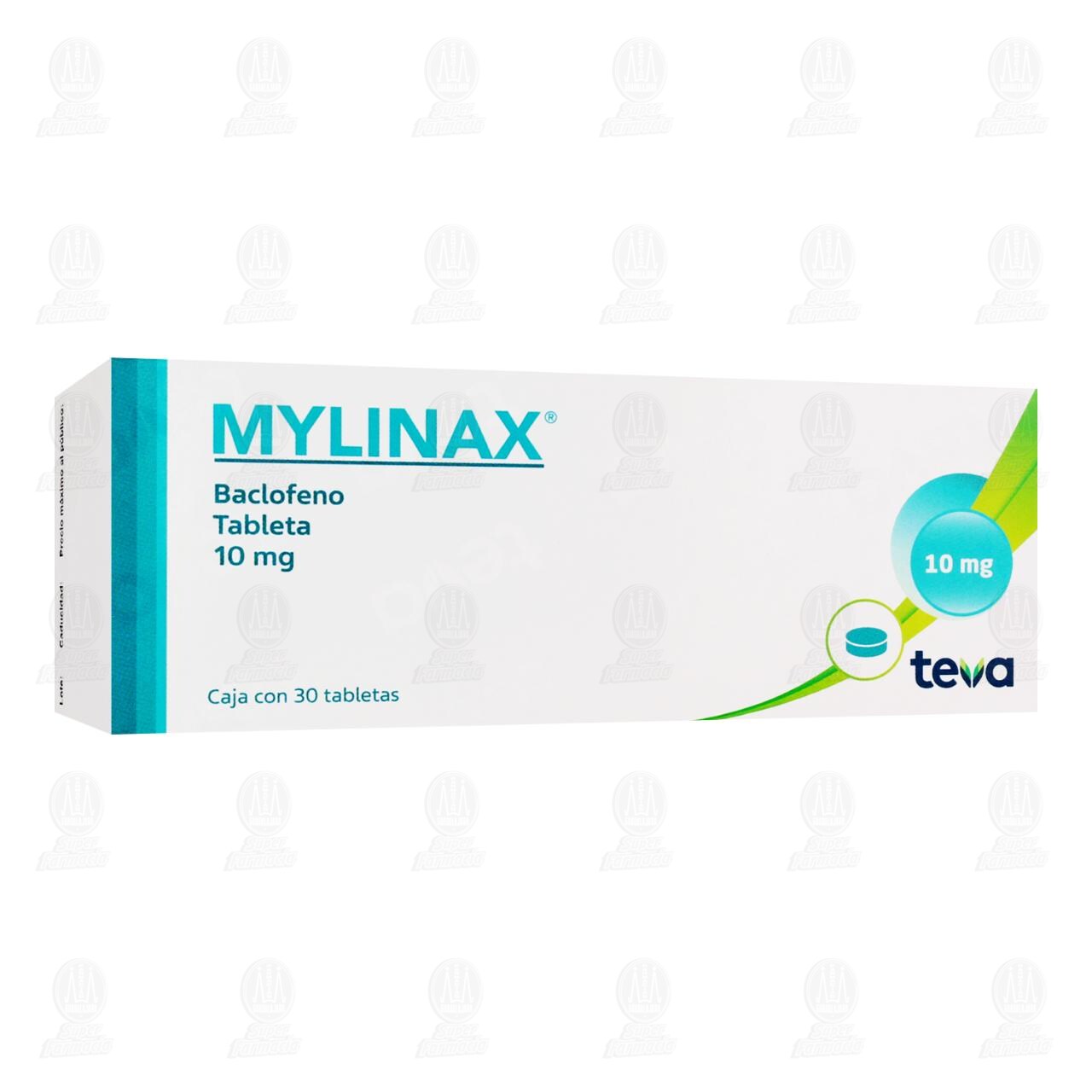 Mylinax 10 mg, 30 Tabletas. image number 0