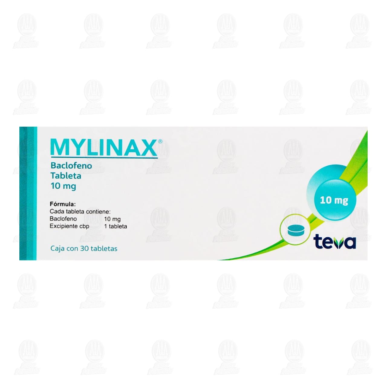 Mylinax 10 mg, 30 Tabletas. image number 2