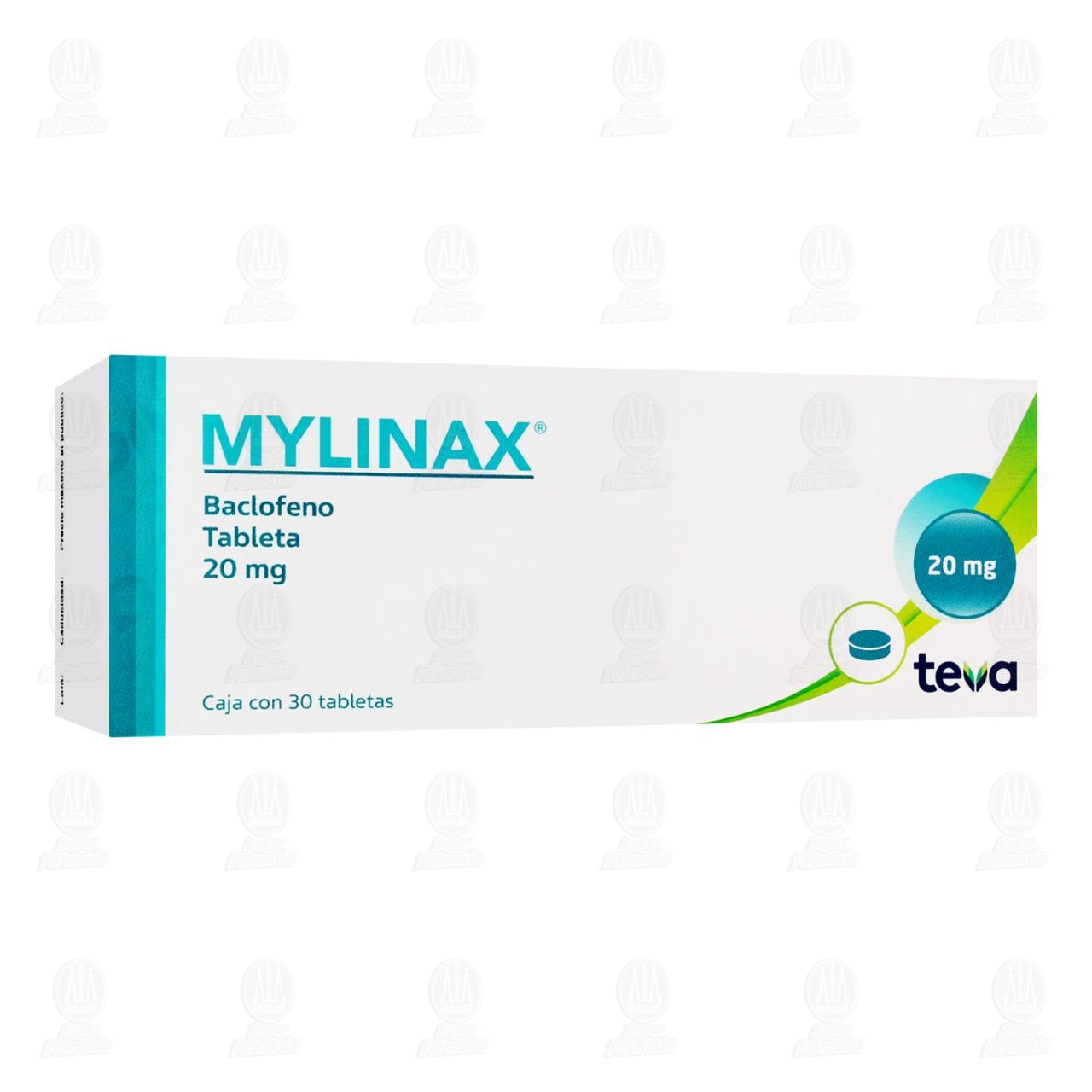 Mylinax 20 mg, 30 Tabletas. image number 0