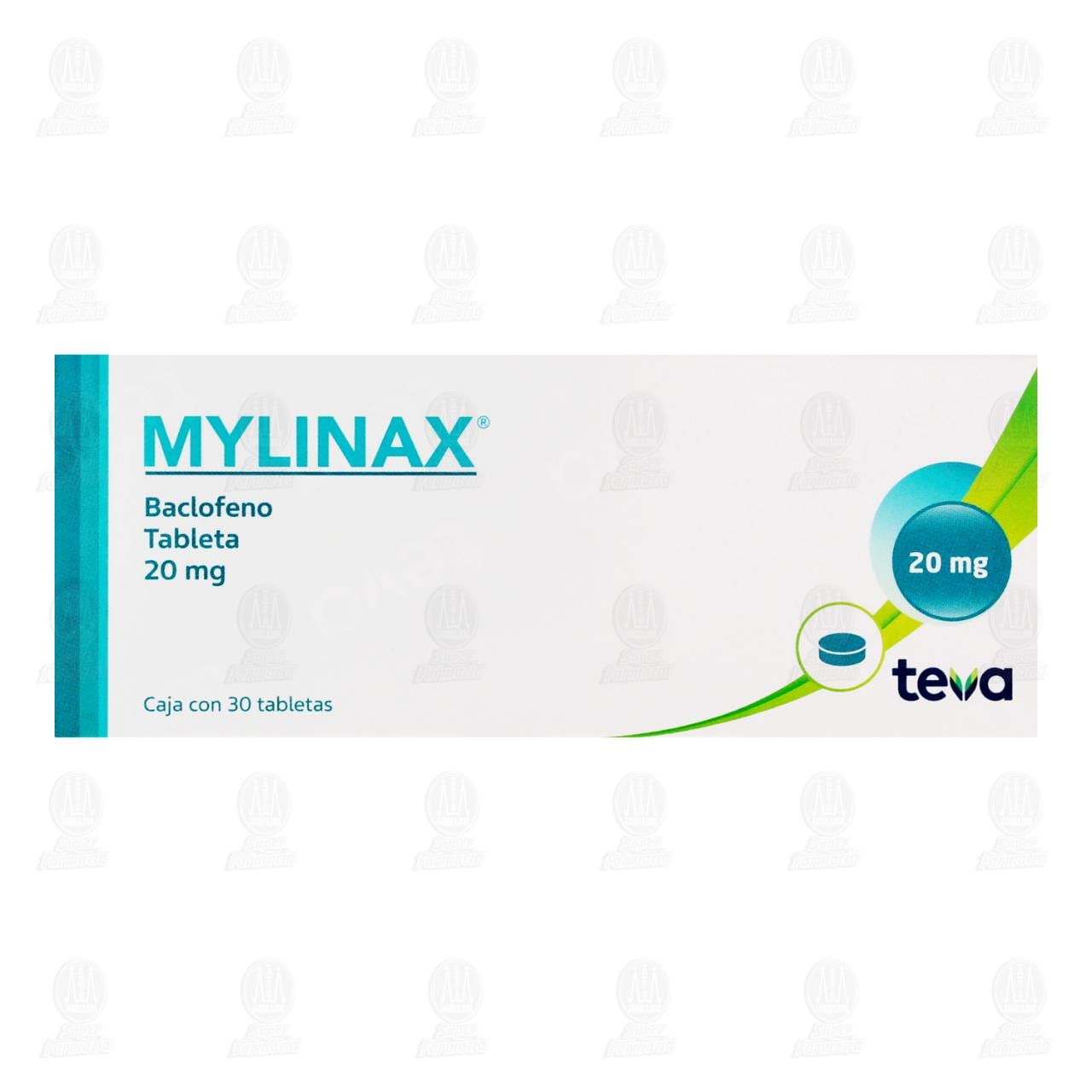 Mylinax 20 mg, 30 Tabletas. image number 1