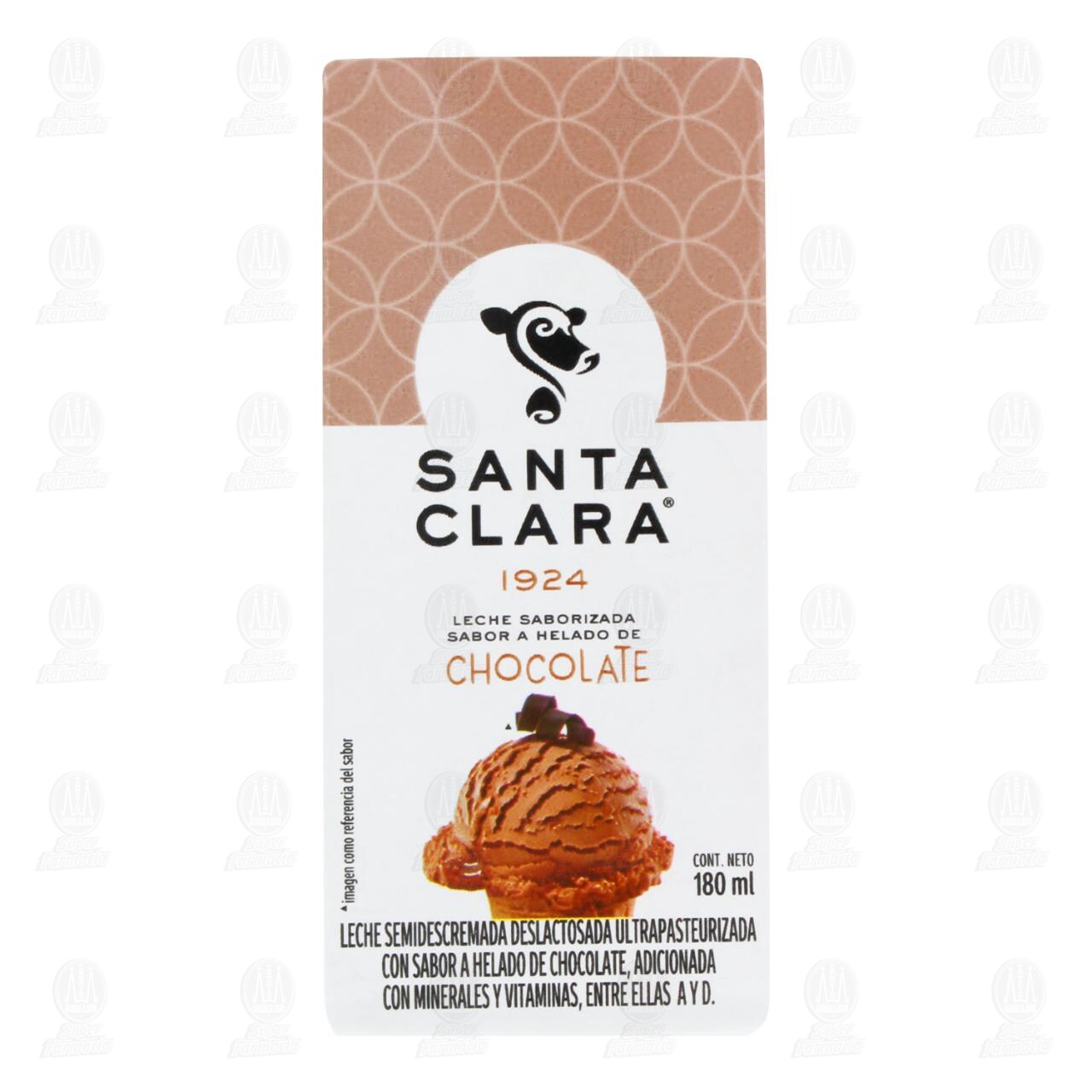 Leche Sabor a Helado de Chocolate Santa Clara, 180 ml. image number 1